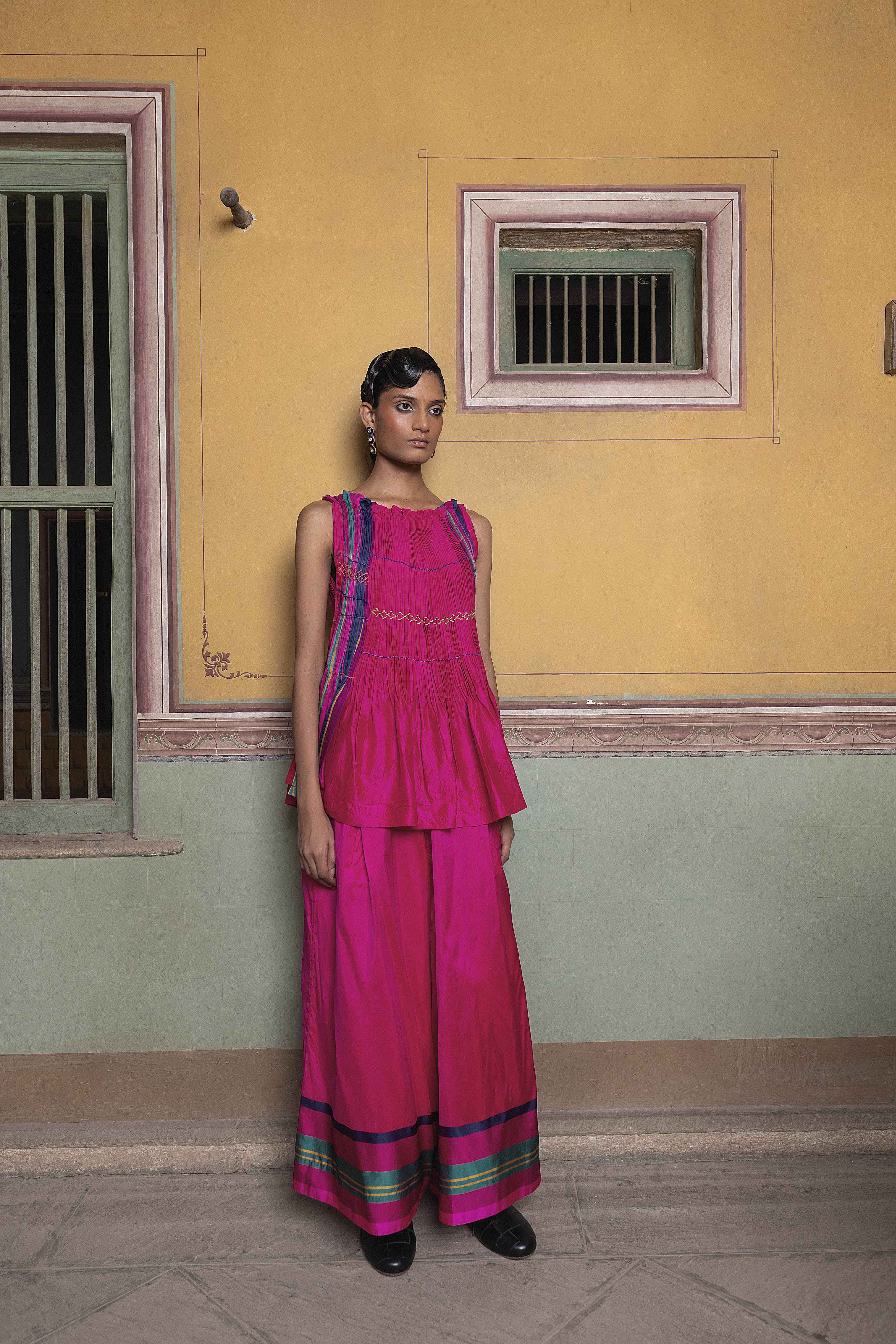 Mahnaz Smocked Top