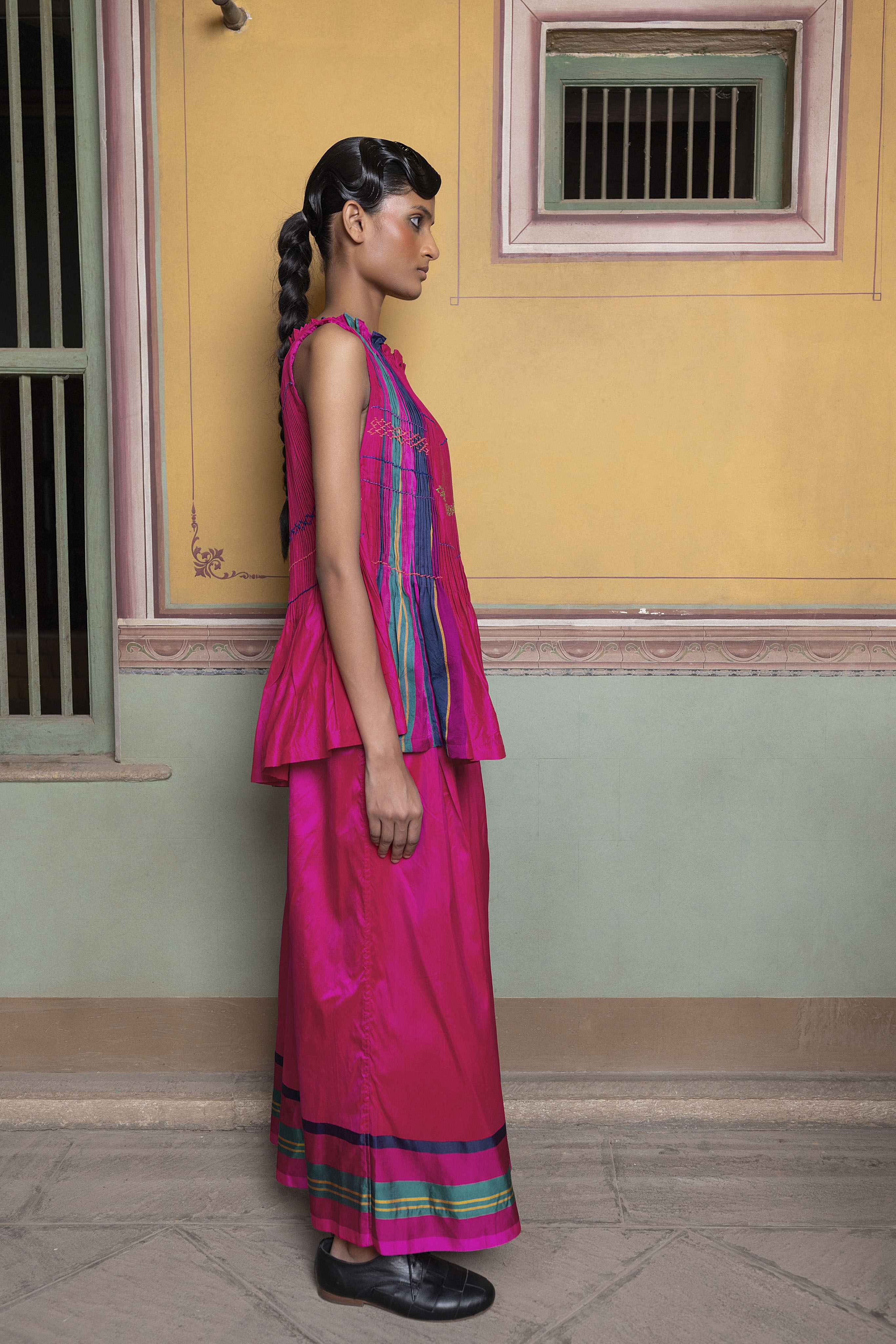 Mahnaz Smocked Top