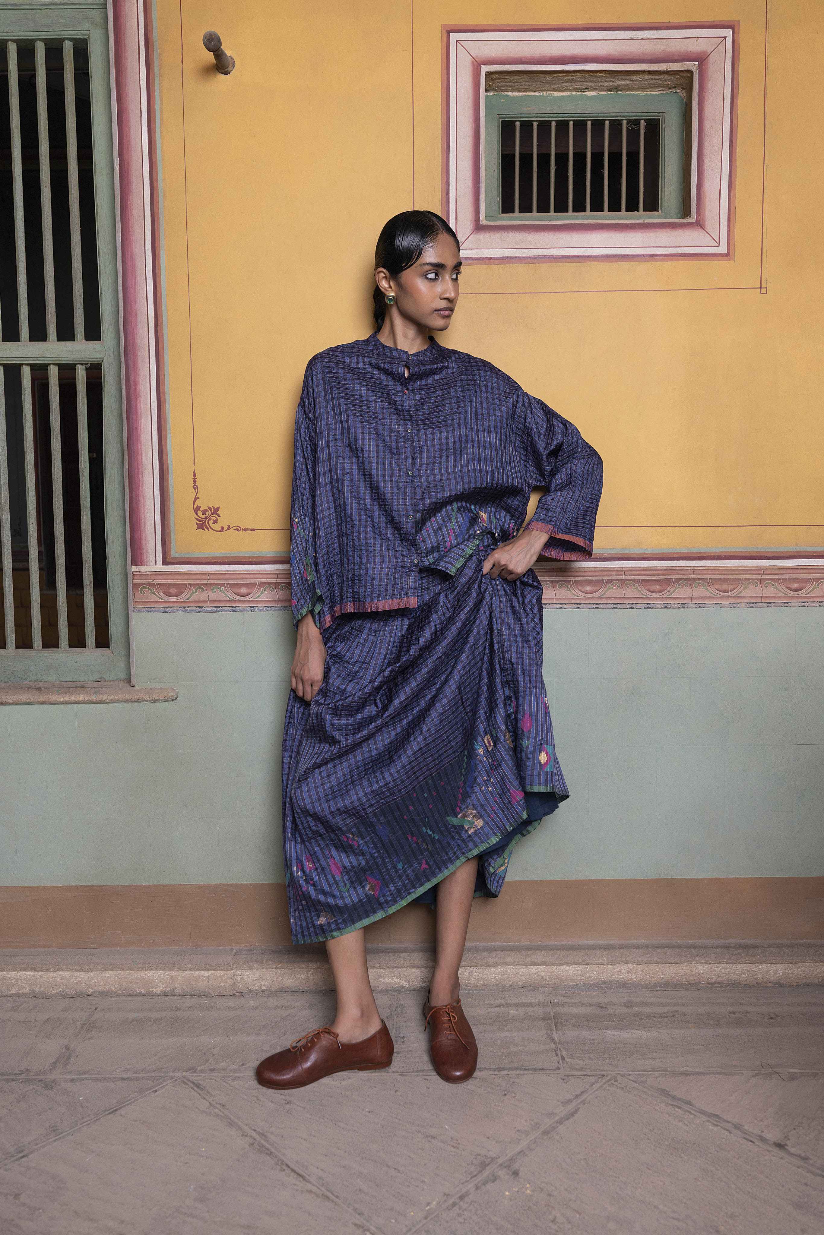 Yusra Jamdani Skirt