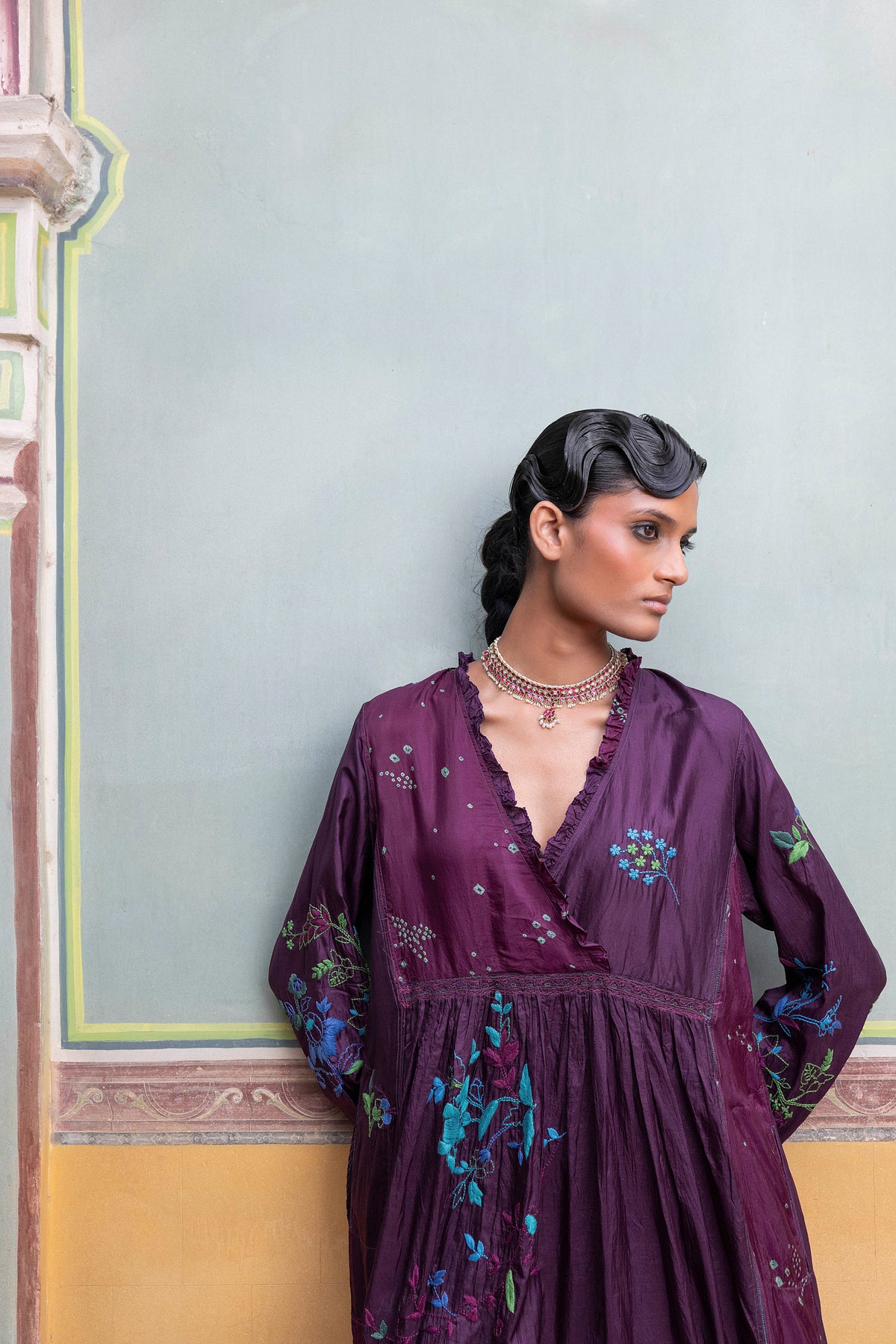 Lujain Embroidered Dress