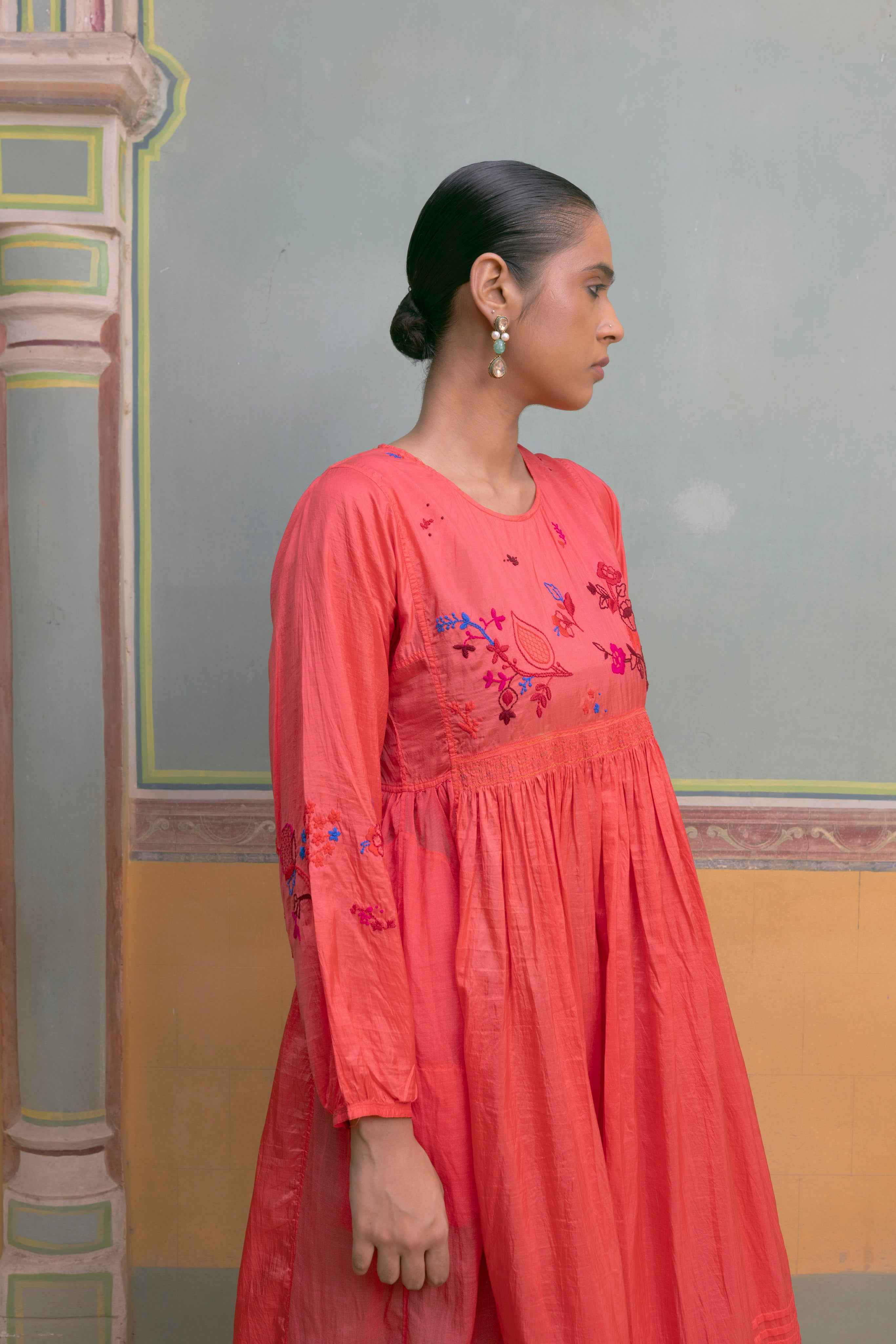 Wateen Embroidered Dress