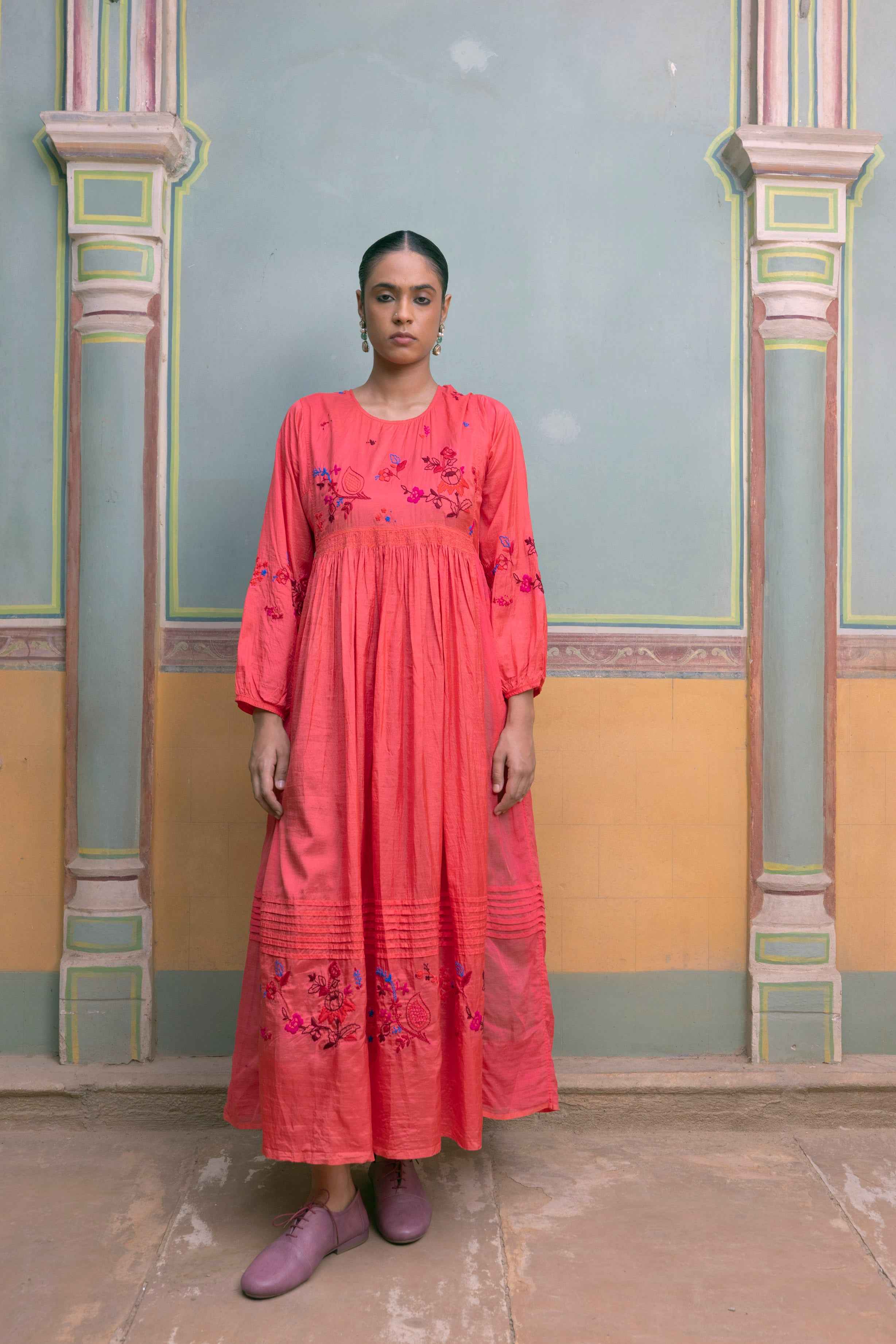 Wateen Embroidered Dress