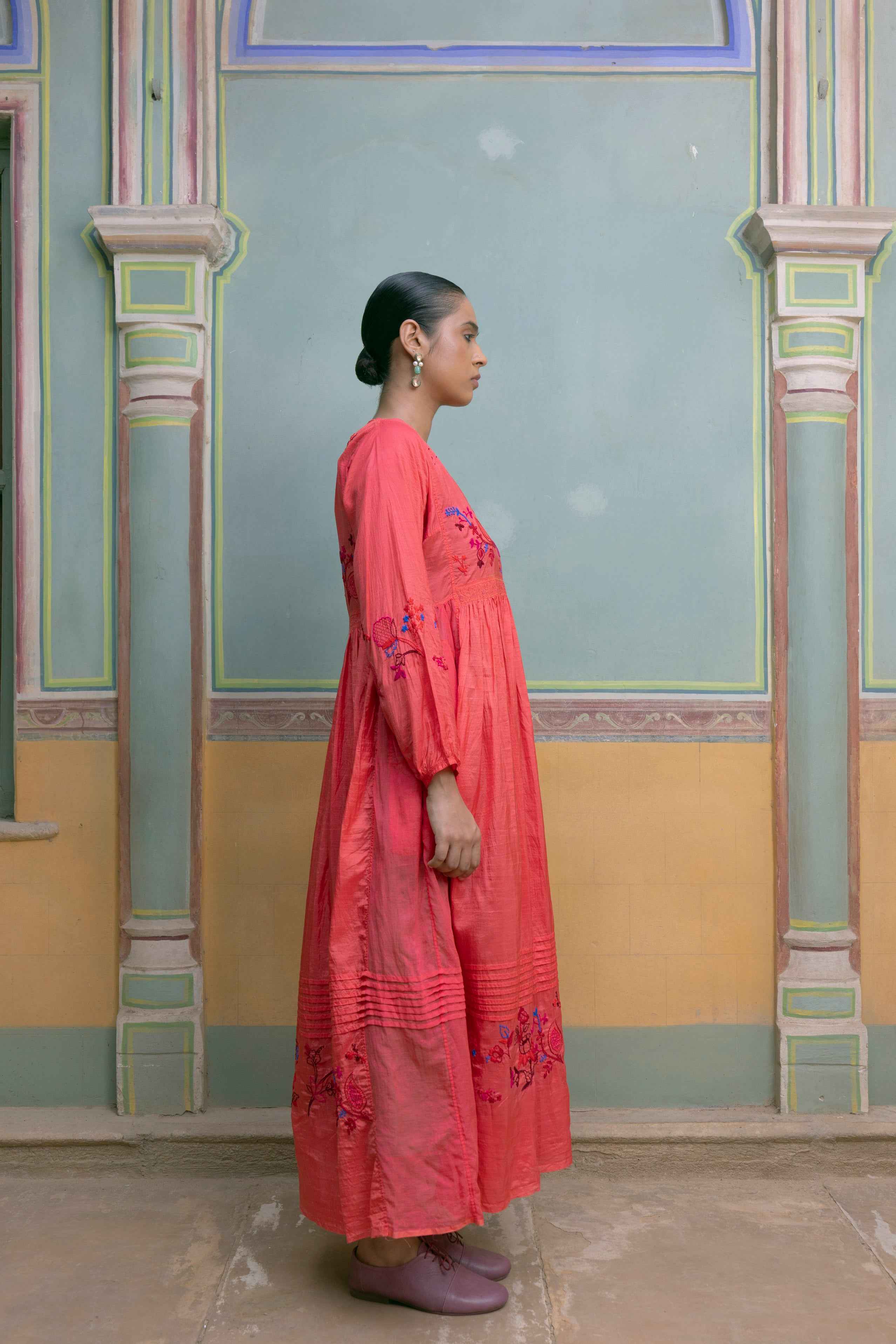 Wateen Embroidered Dress