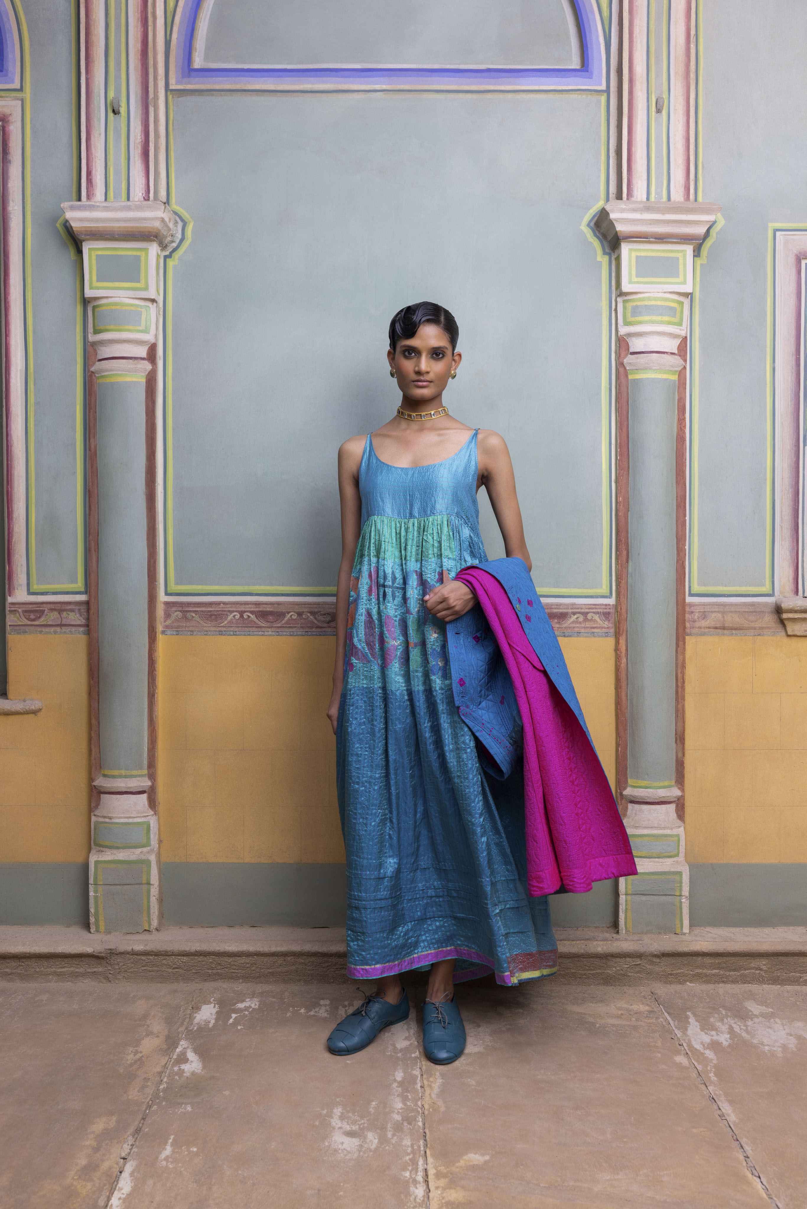 Homa Jamdani Dress