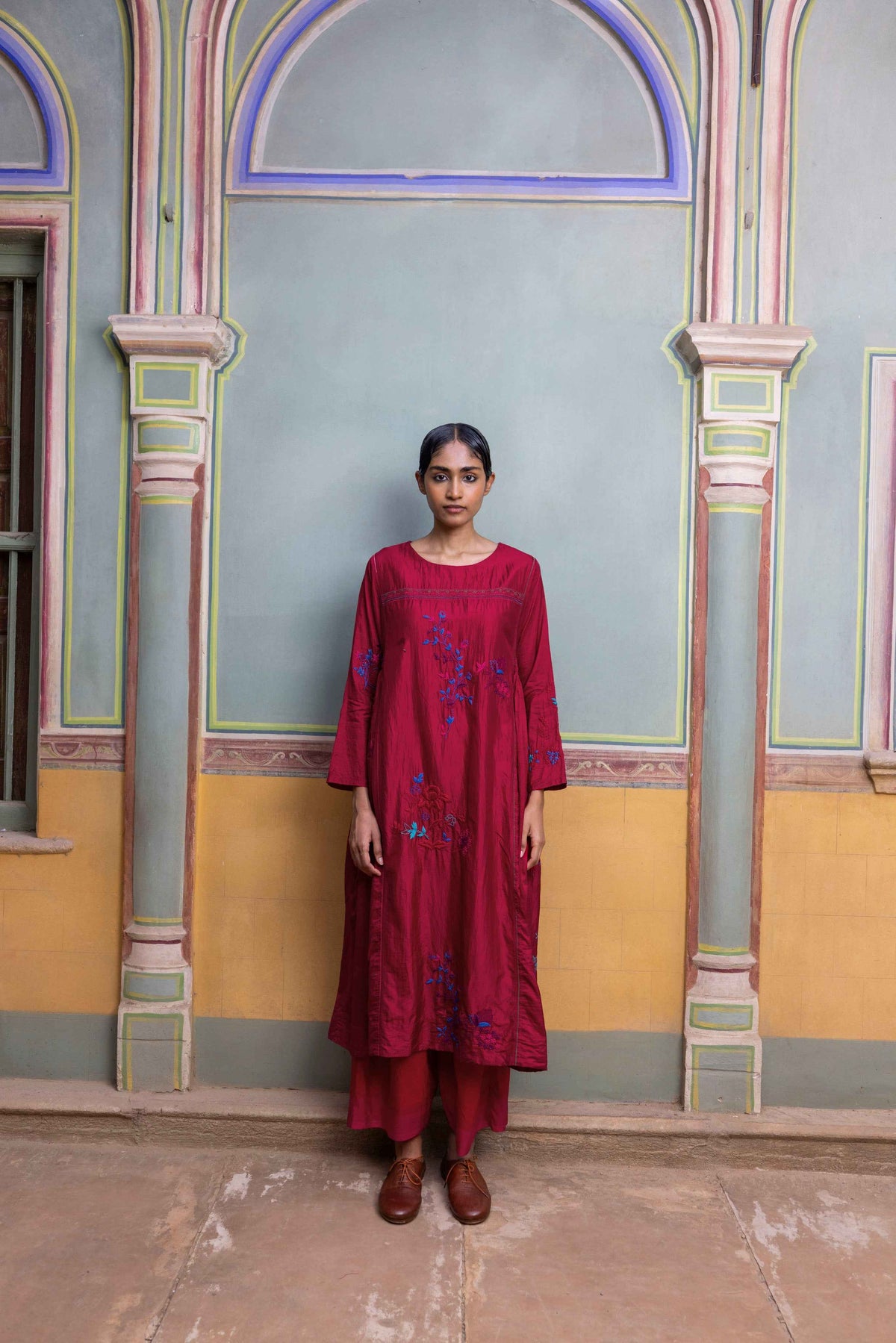 Malika Embroidered Dress
