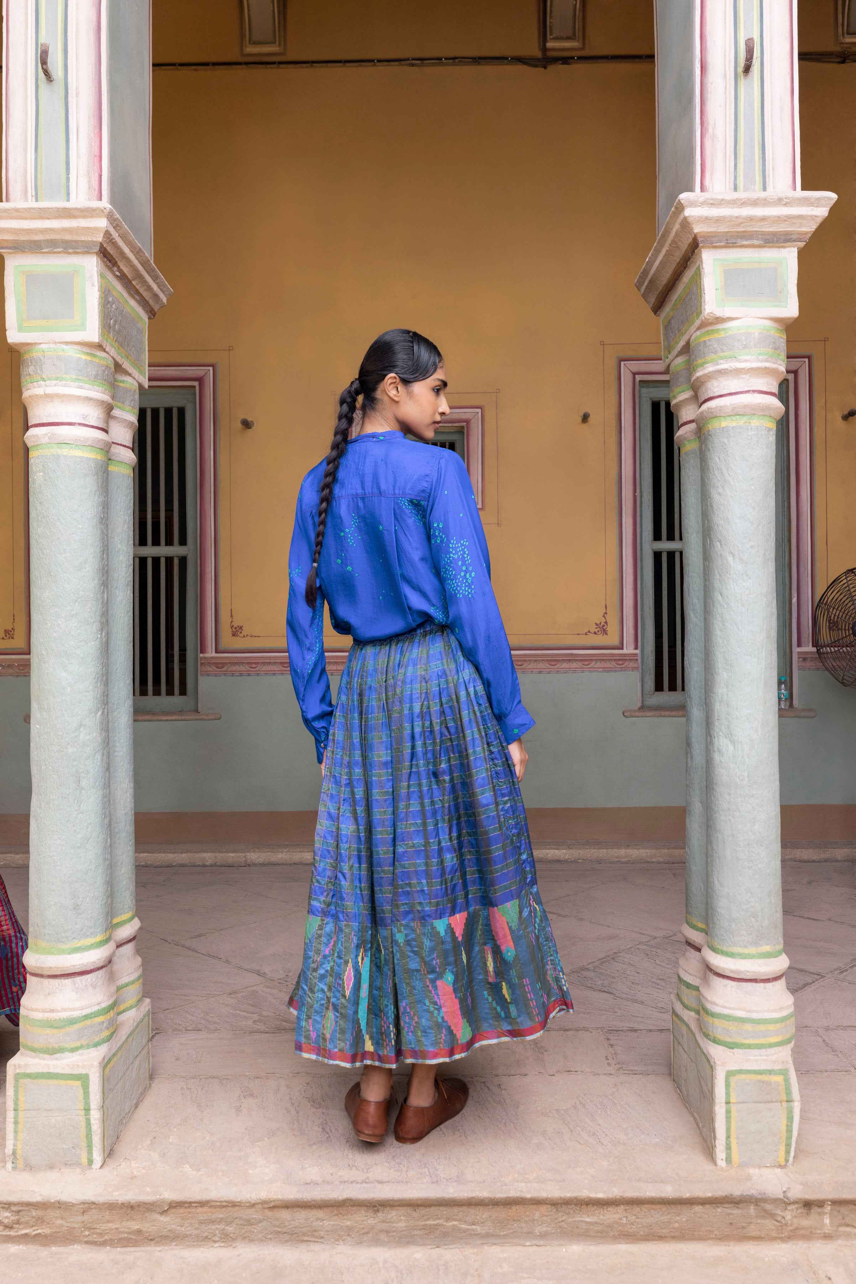 Zahra Jamdani Skirt