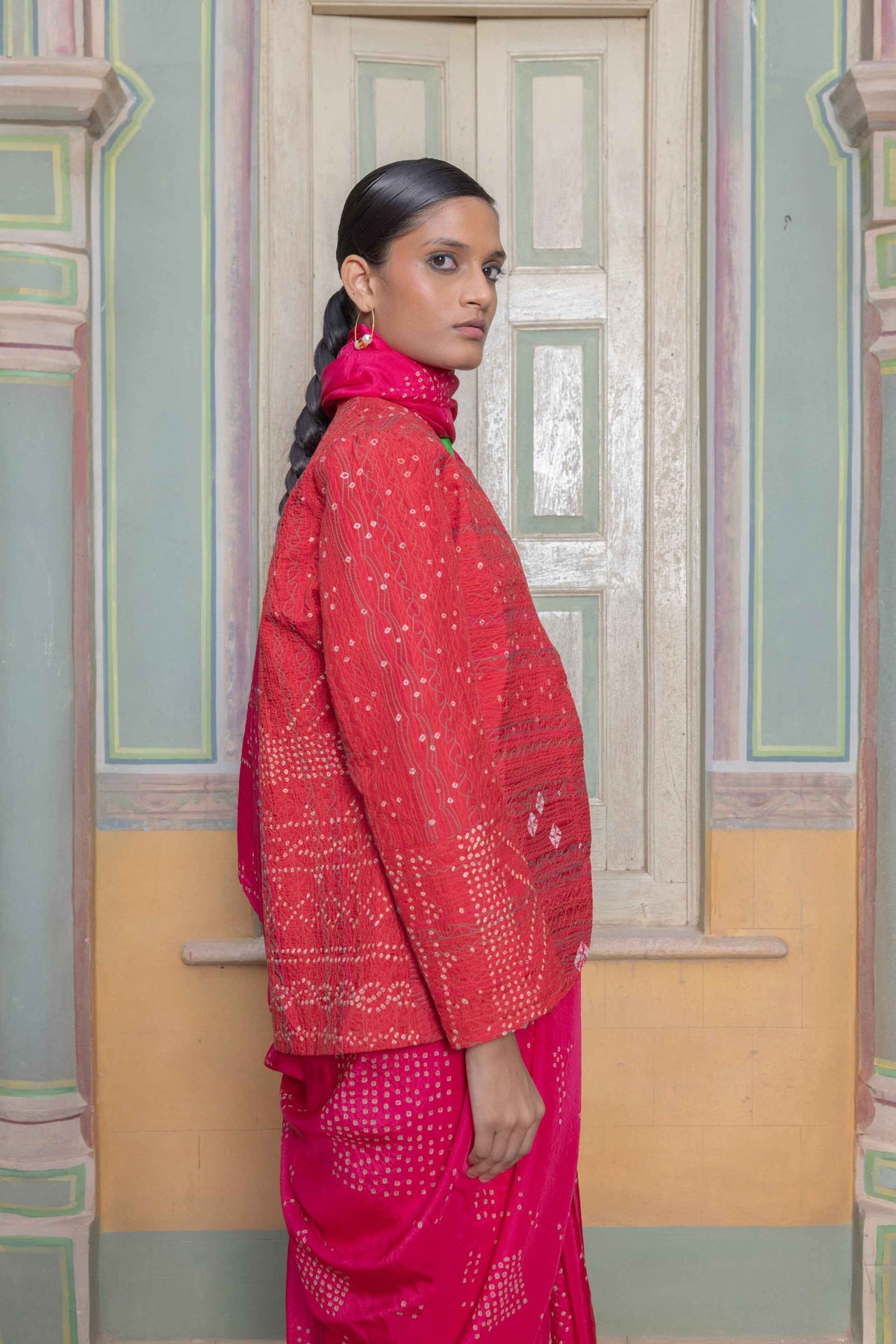 Gulbahar Bandhani Jacket