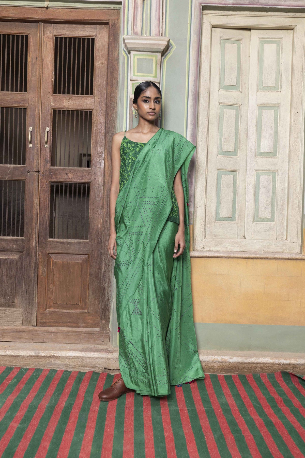 Dania Bandhani Saree