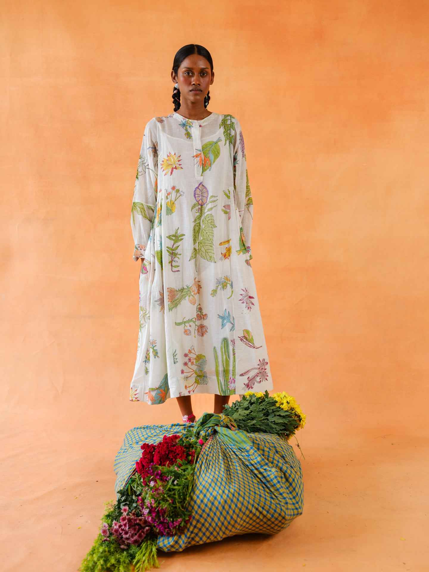 Althaea Block Printed Dress