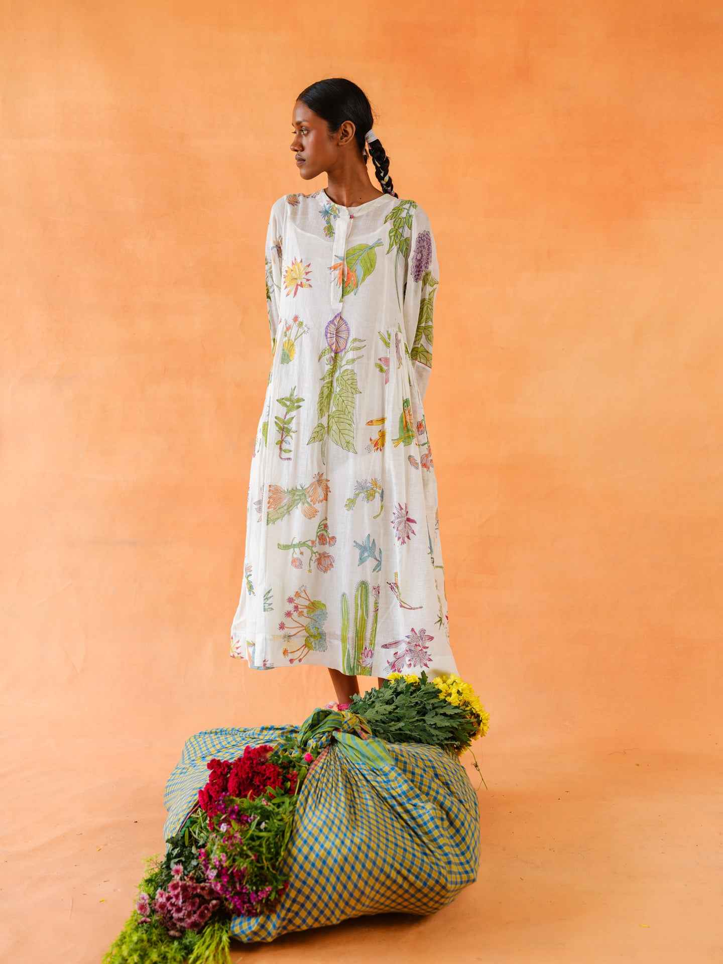 Althaea Block Printed Dress
