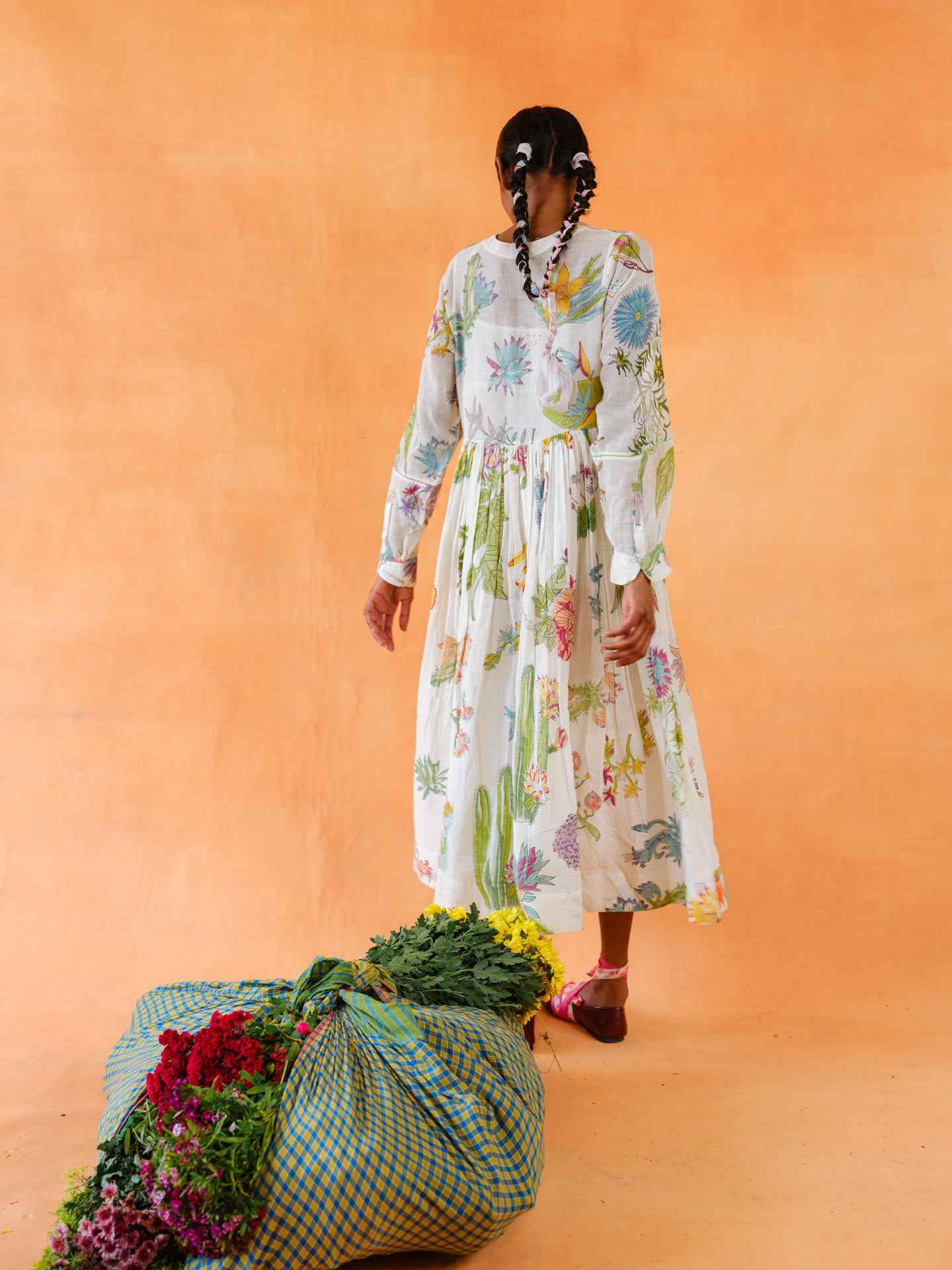 Althaea Block Printed Dress