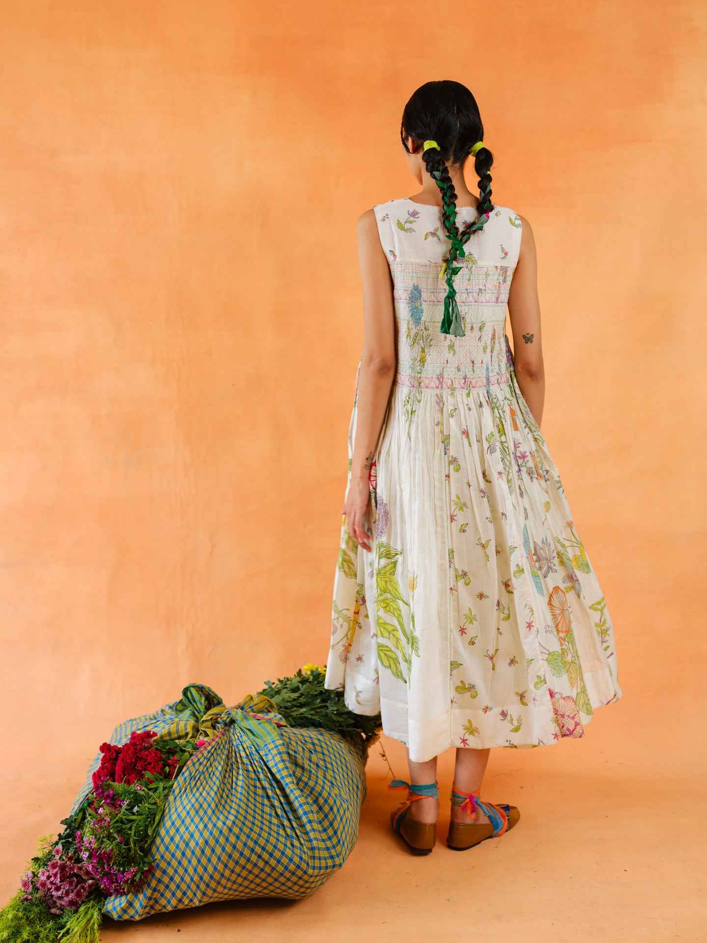 Mentha Block Printed Dress
