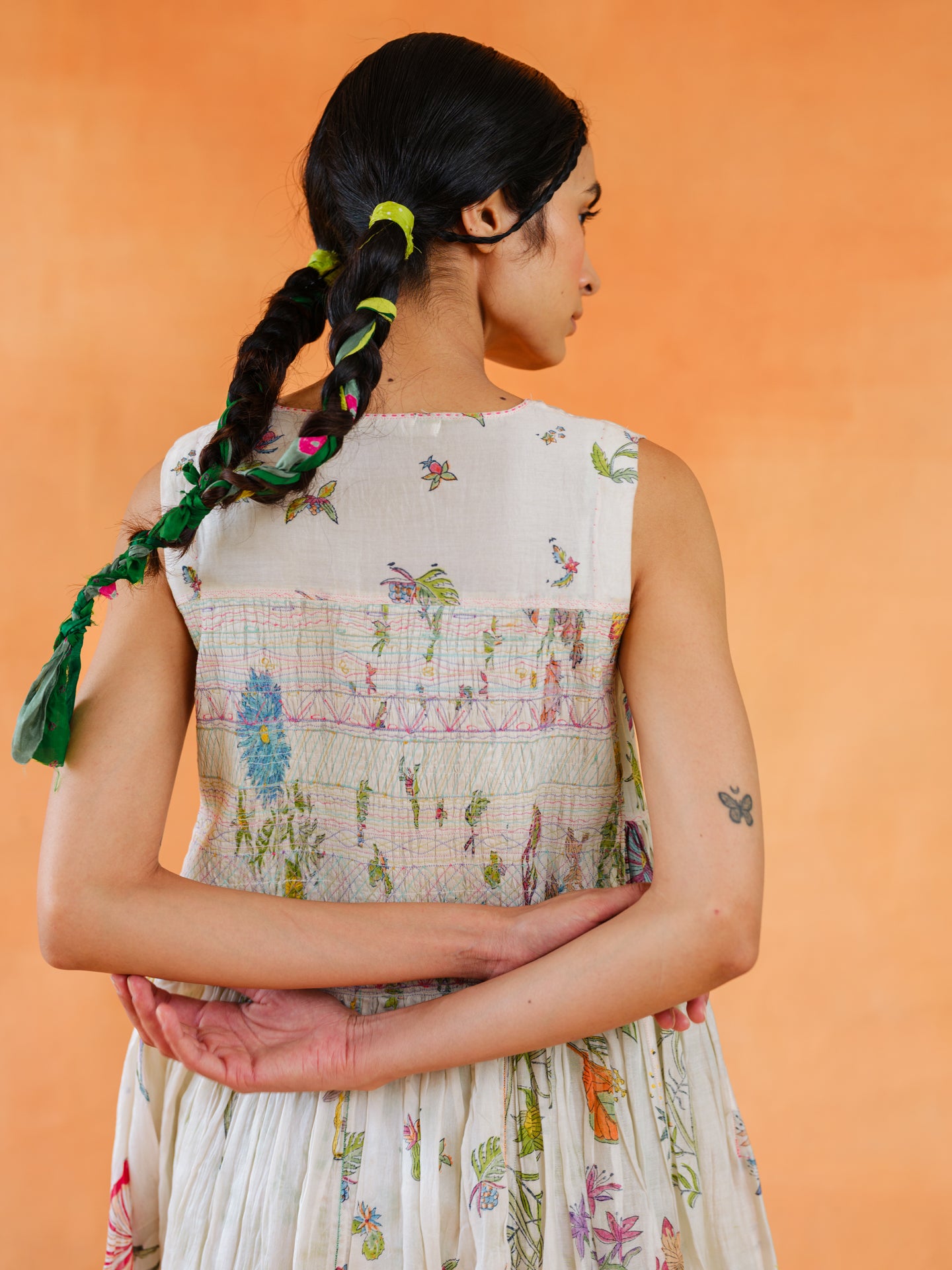 Mentha Block Printed Dress