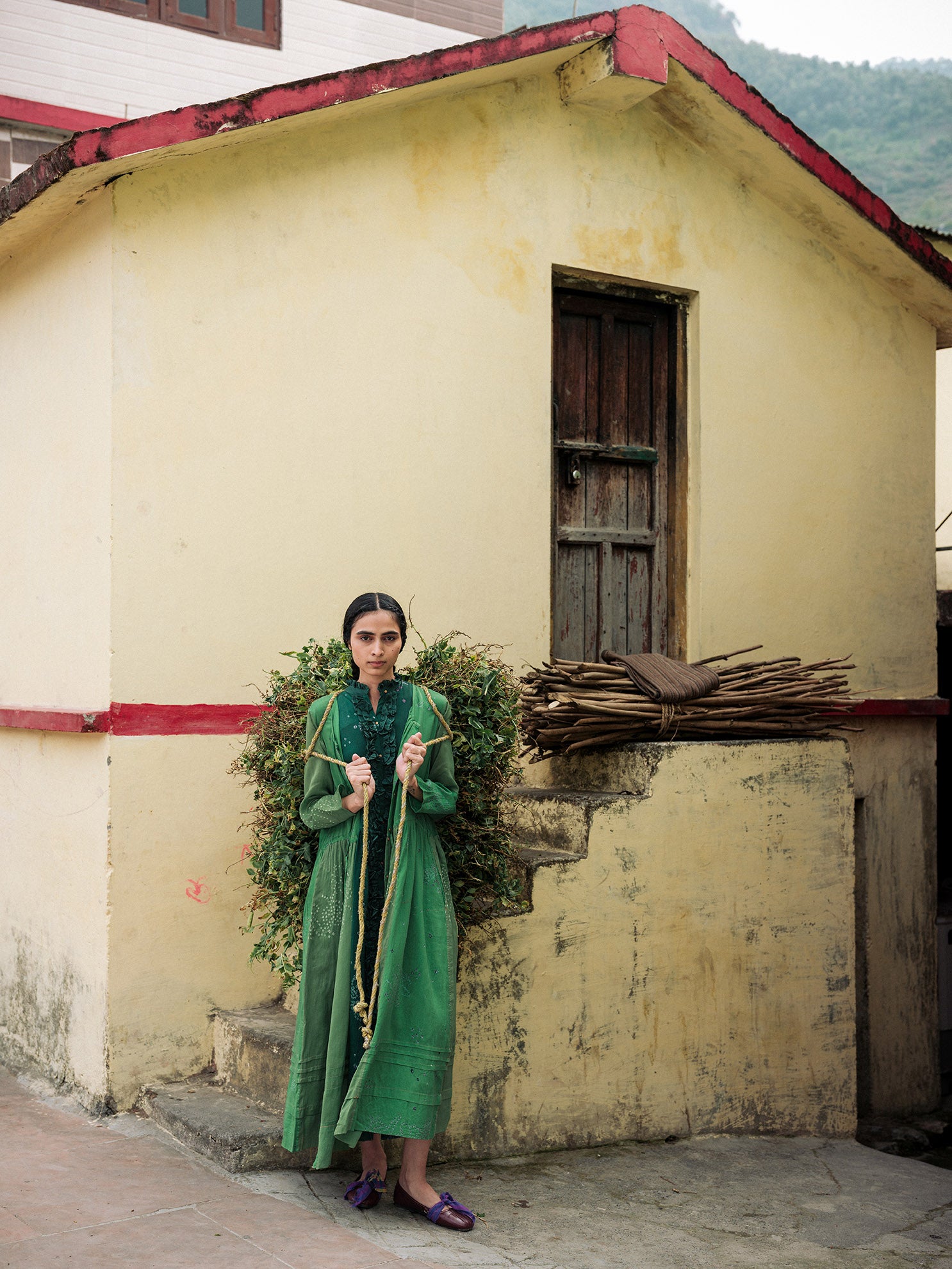 Cotoneaster Bandhani Dress