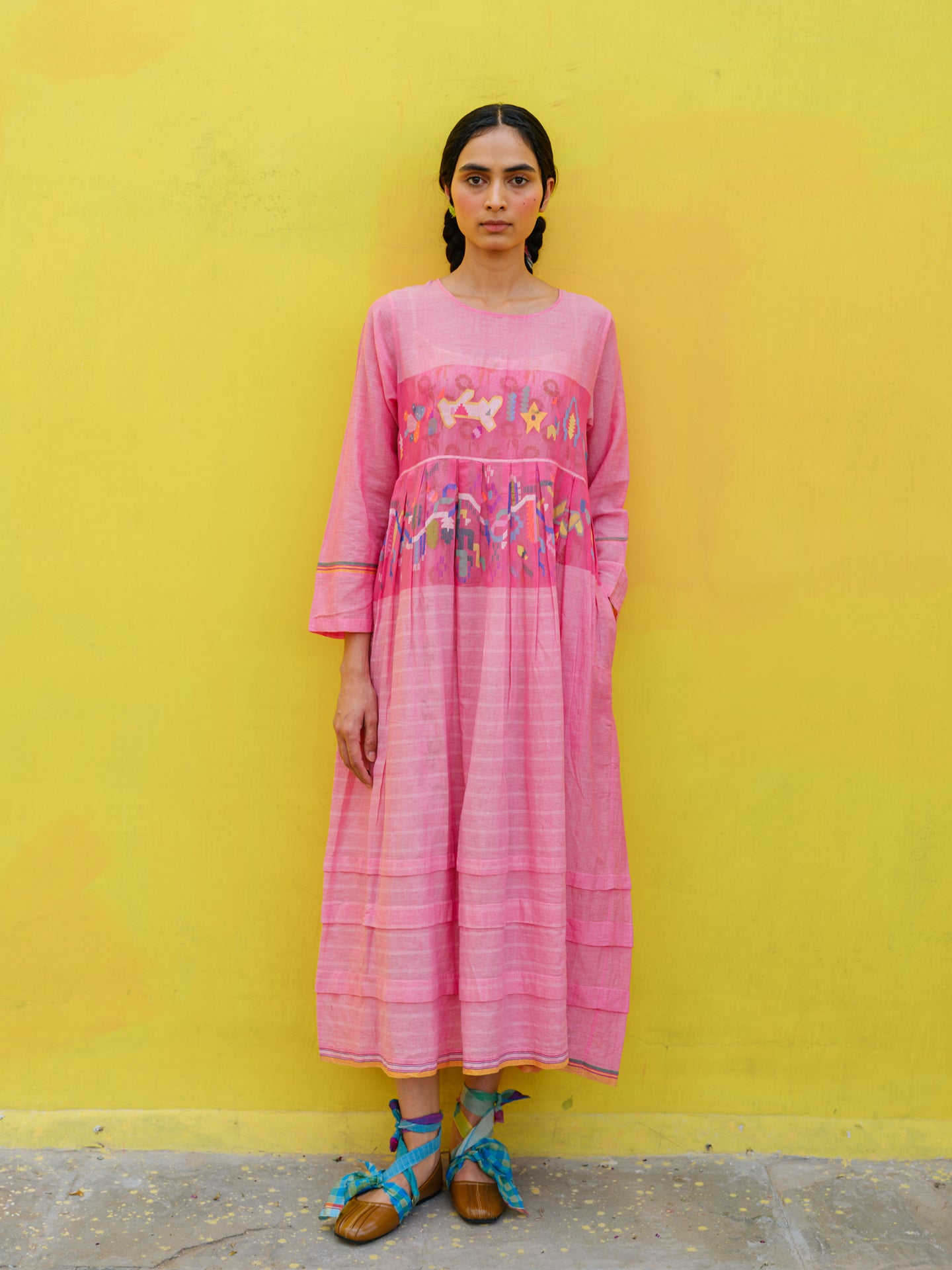 Sorrel Jamdani Dress