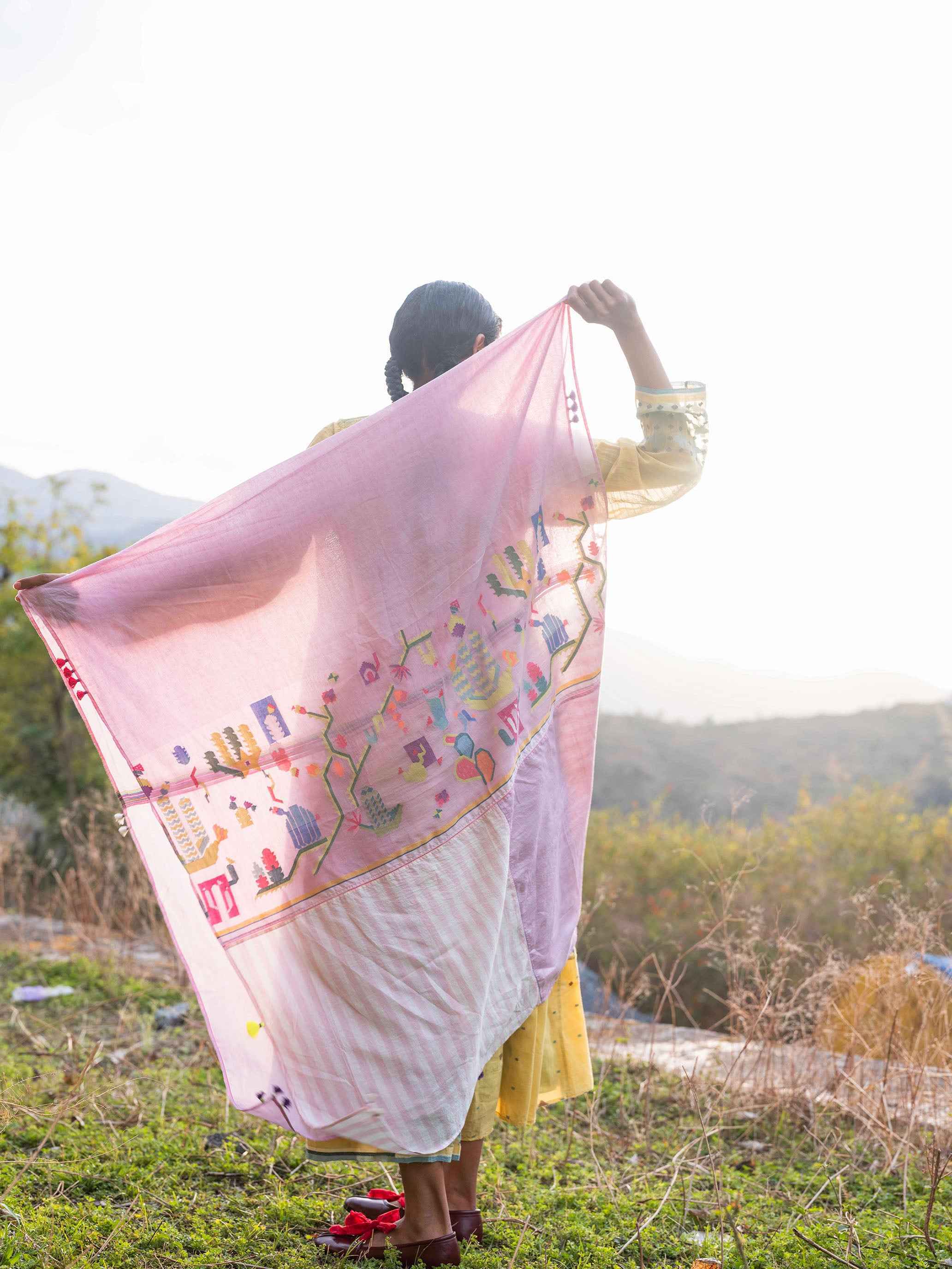 Zephyranthes Jamdani Scarf