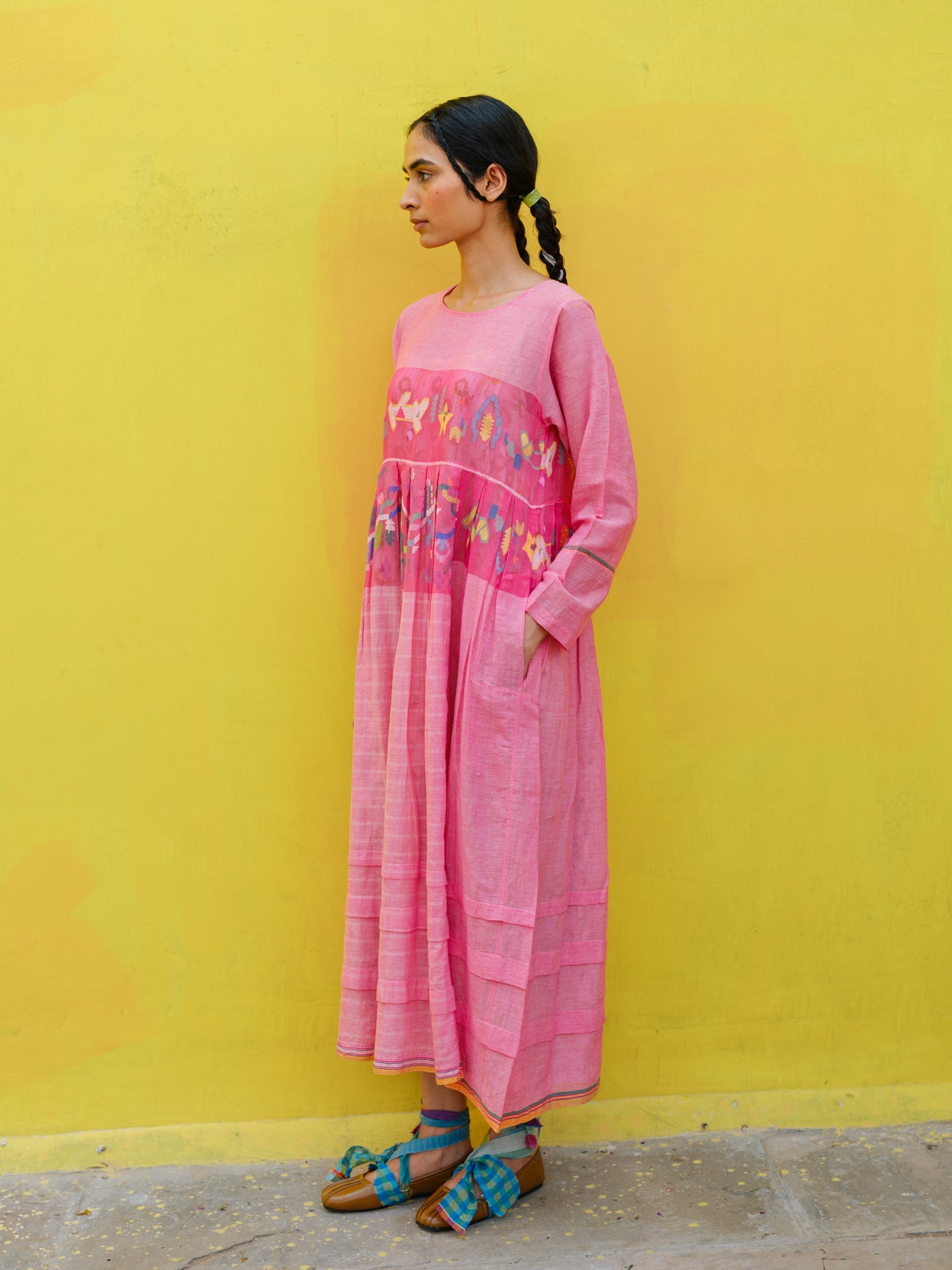Sorrel Jamdani Dress