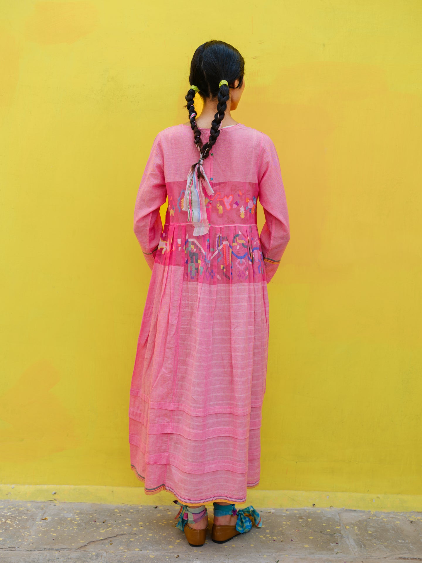 Sorrel Jamdani Dress