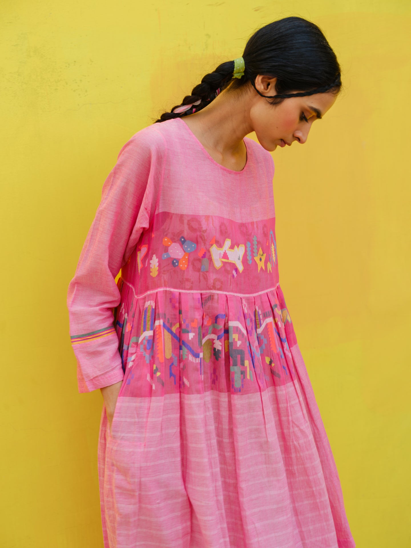 Sorrel Jamdani Dress