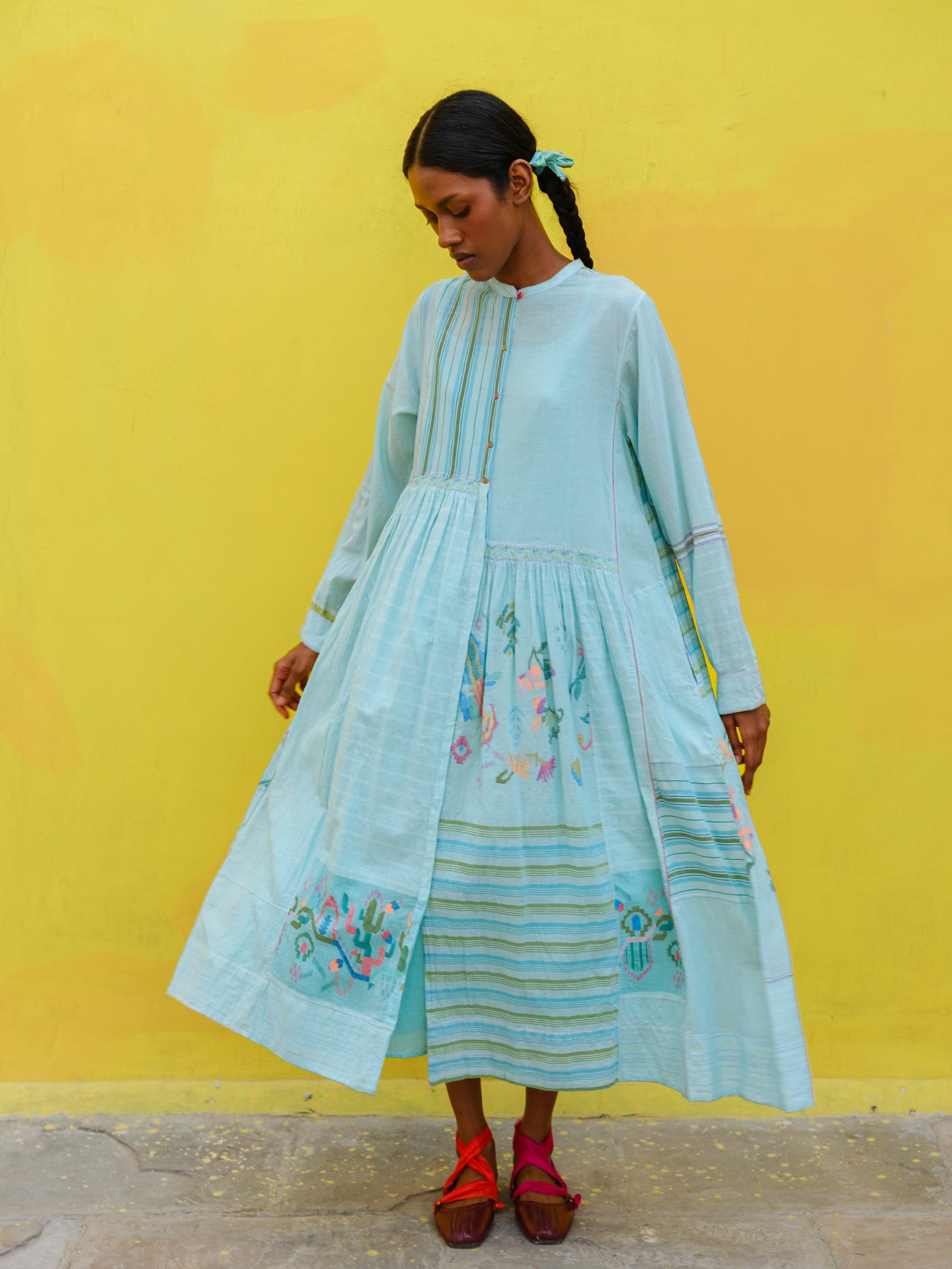 Sunflower Jamdani Dress