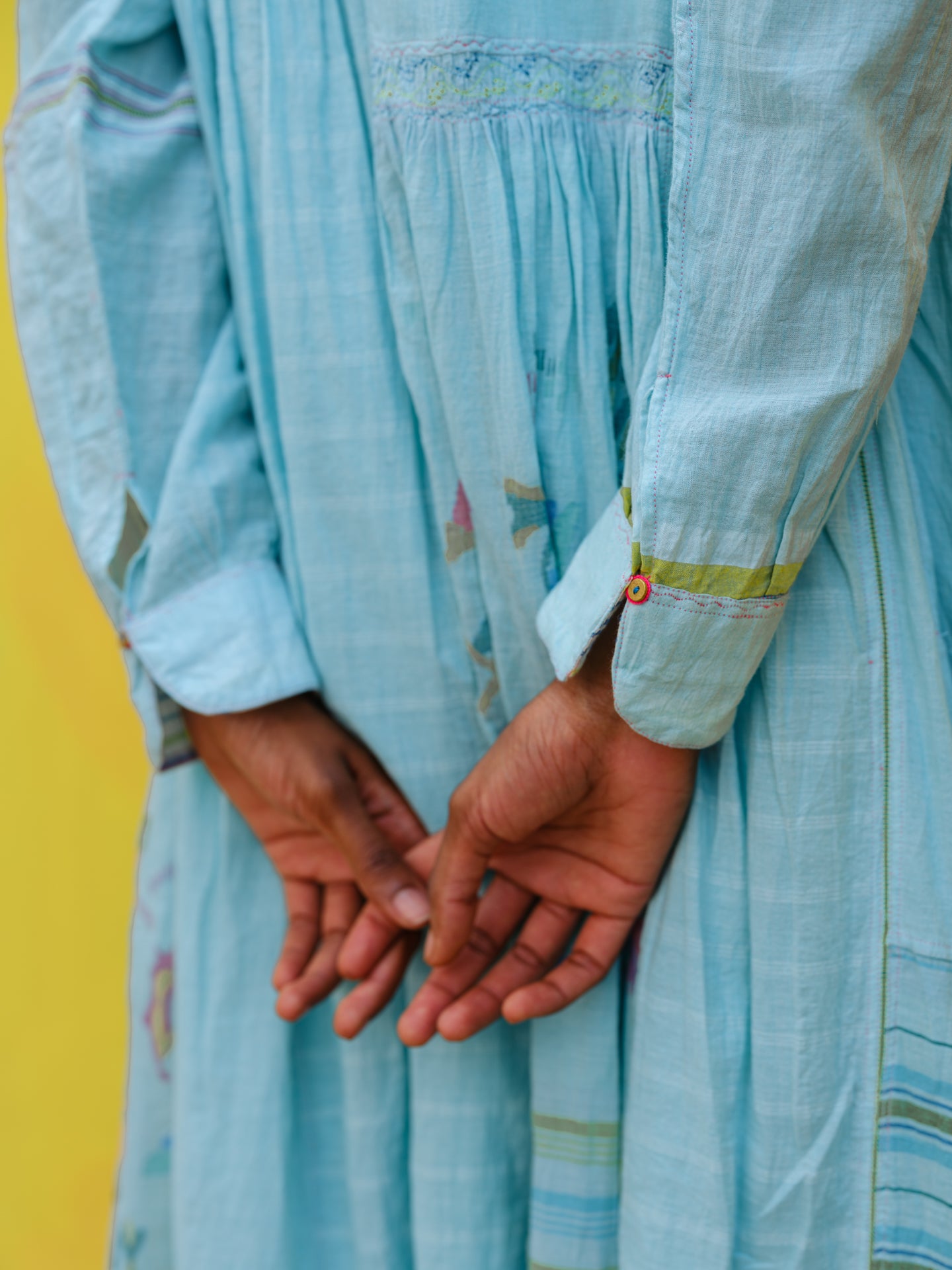 Sunflower Jamdani Dress