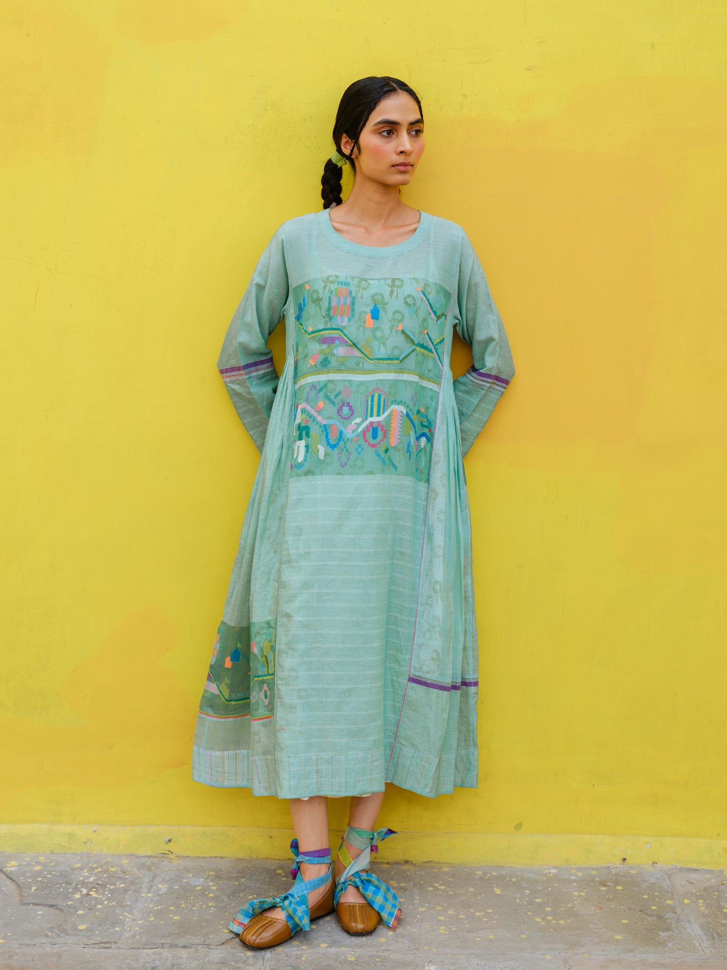 Peony Jamdani Dress