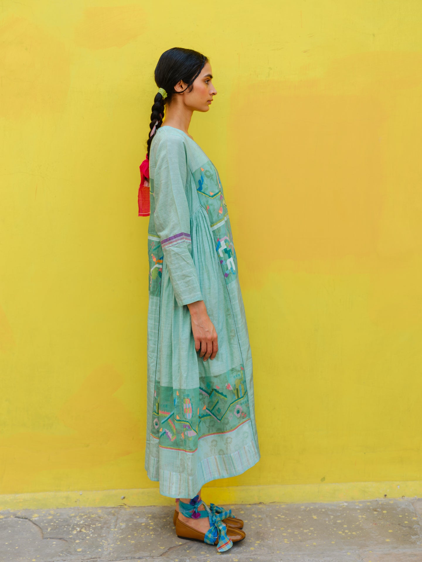 Peony Jamdani Dress