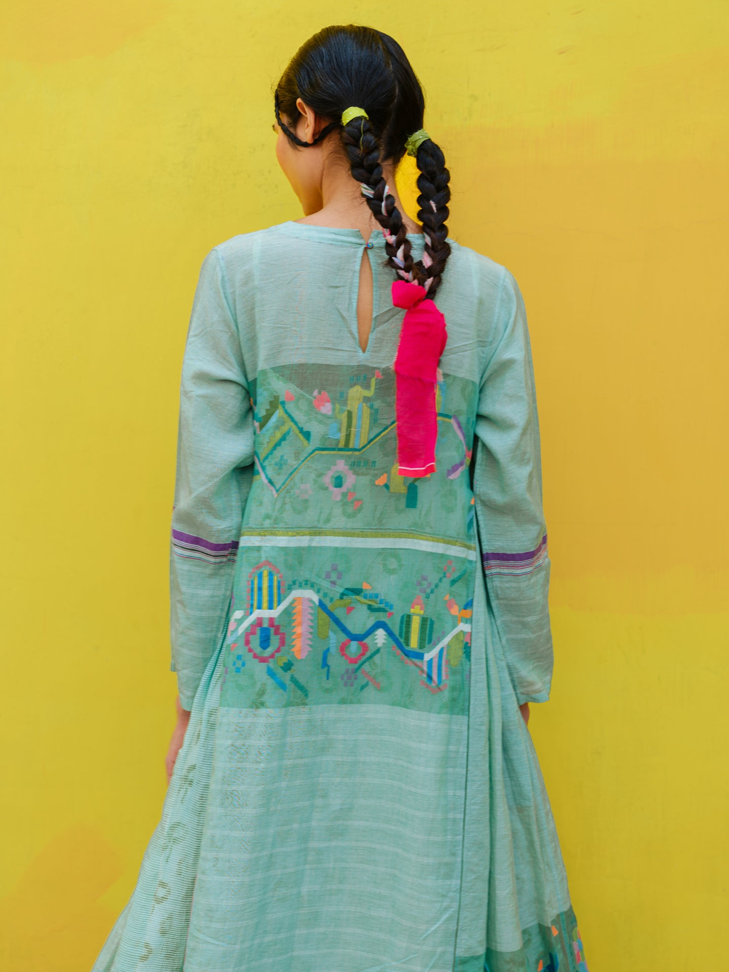 Peony Jamdani Dress