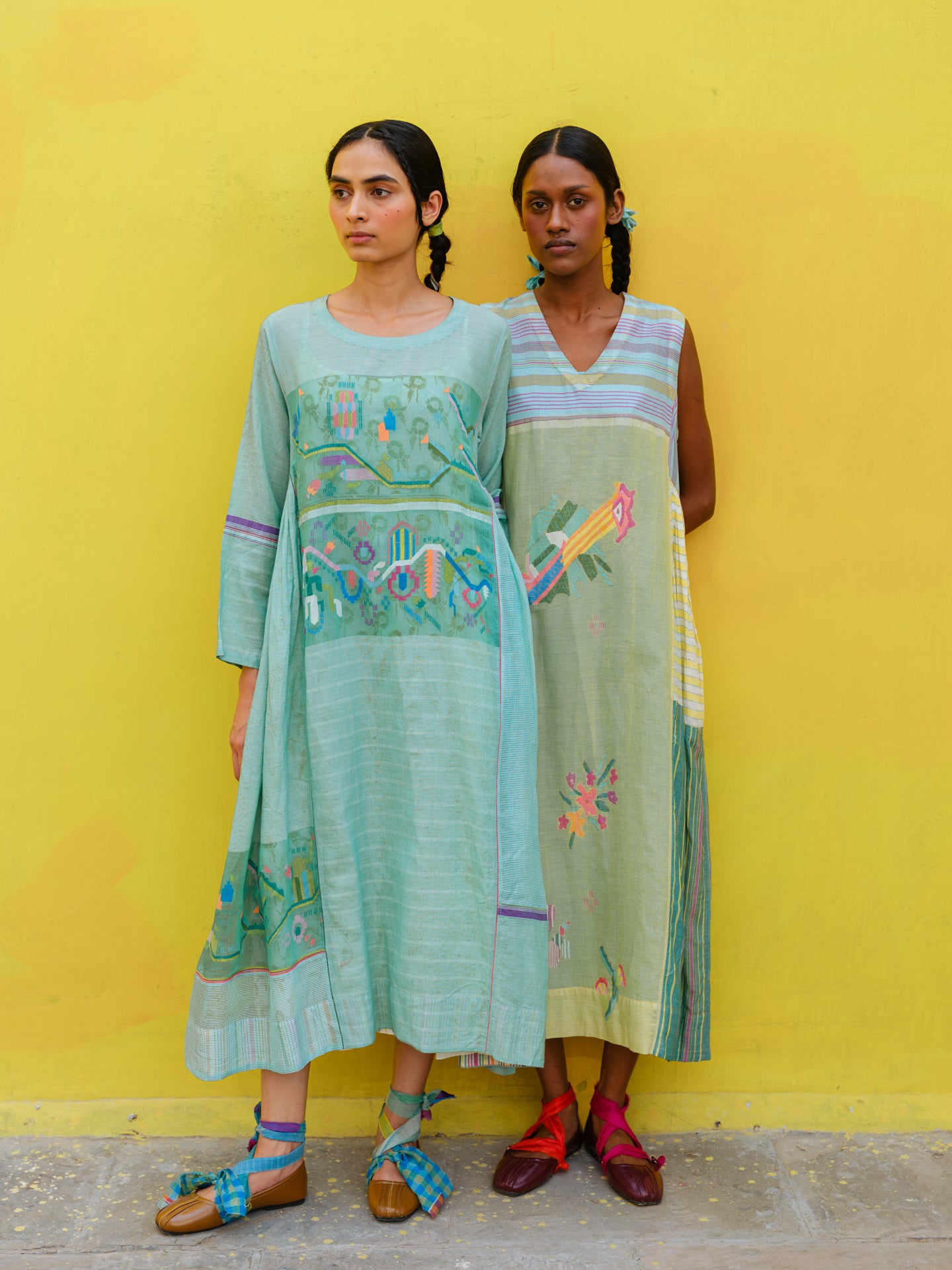 Peony Jamdani Dress