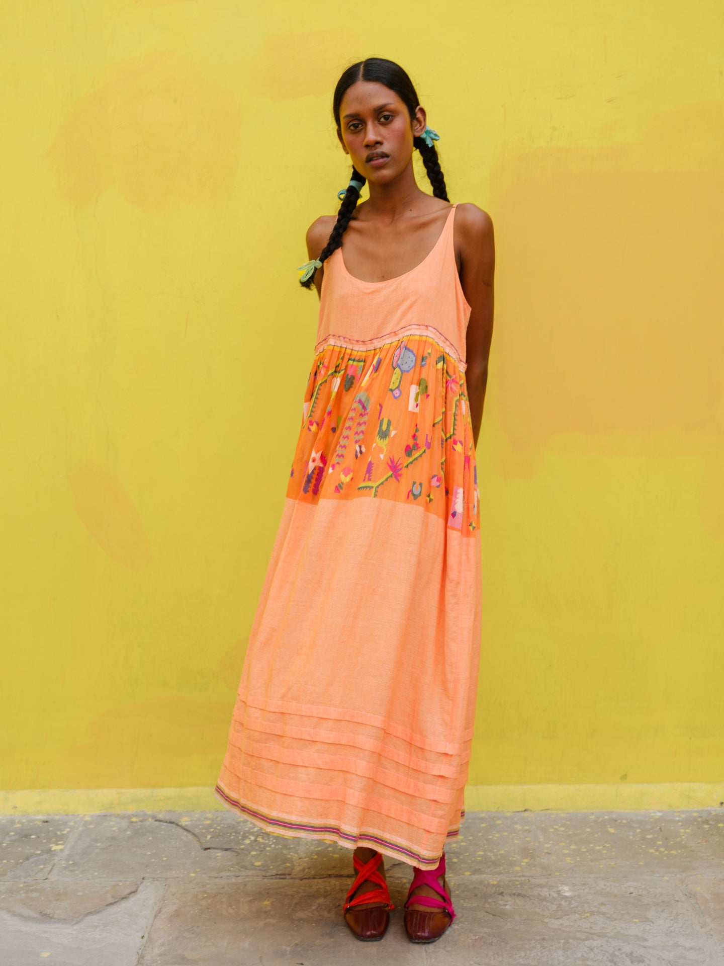 Spikenard Jamdani Dress