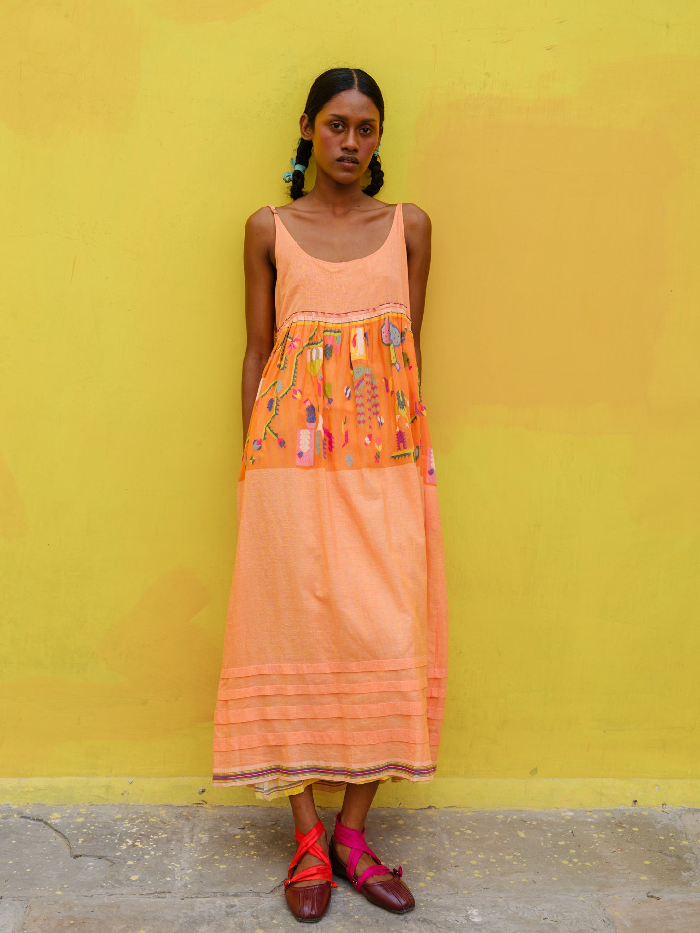 Spikenard Jamdani Dress