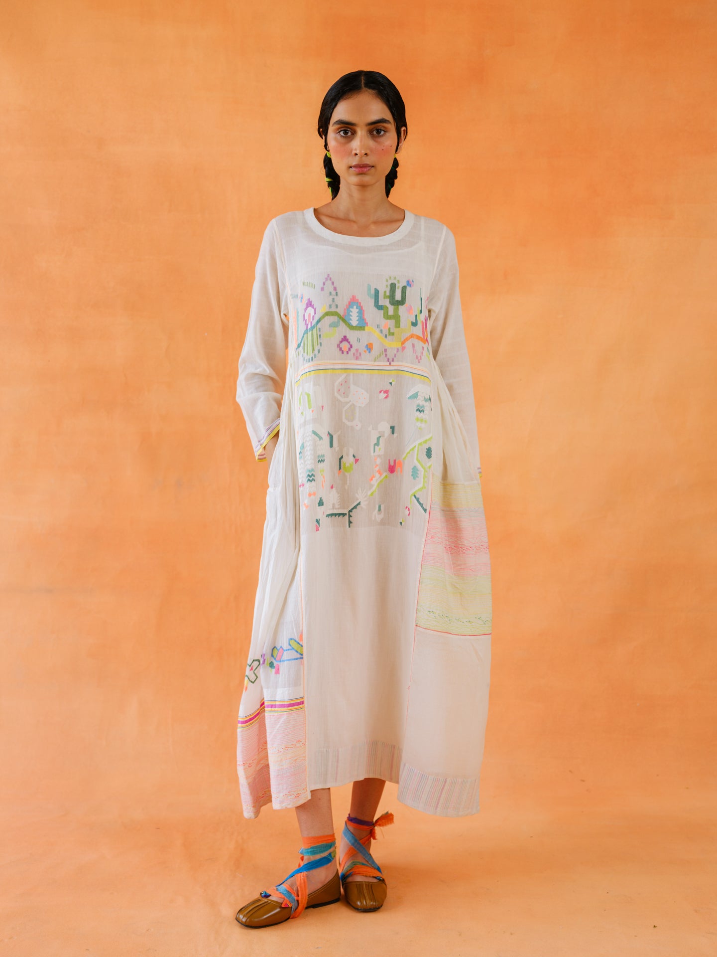Acacia Jamdani Dress