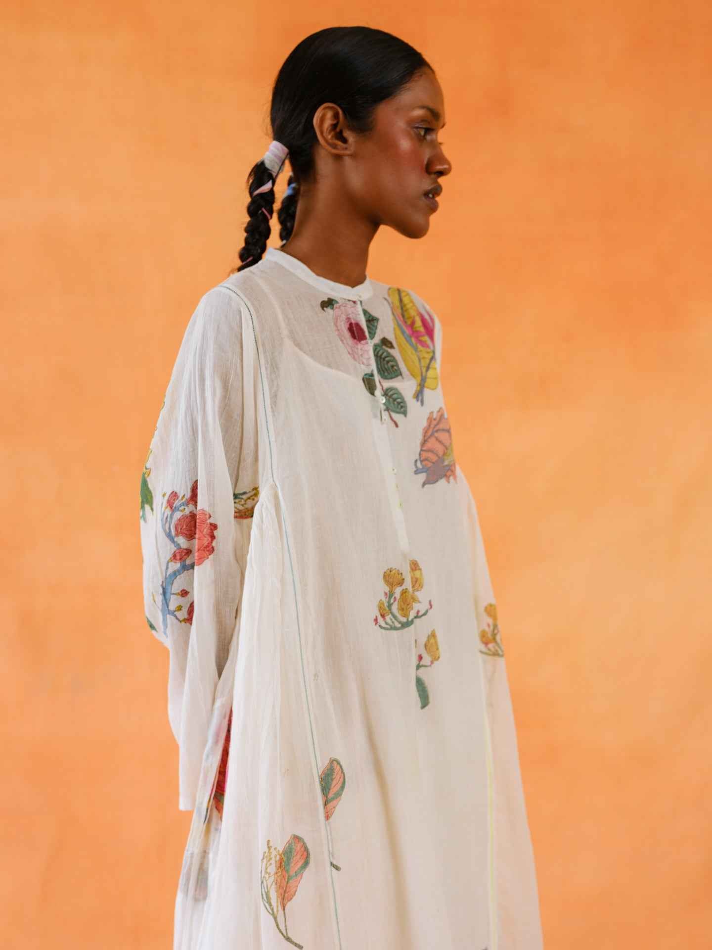 Nightjar Block-Printed Dress