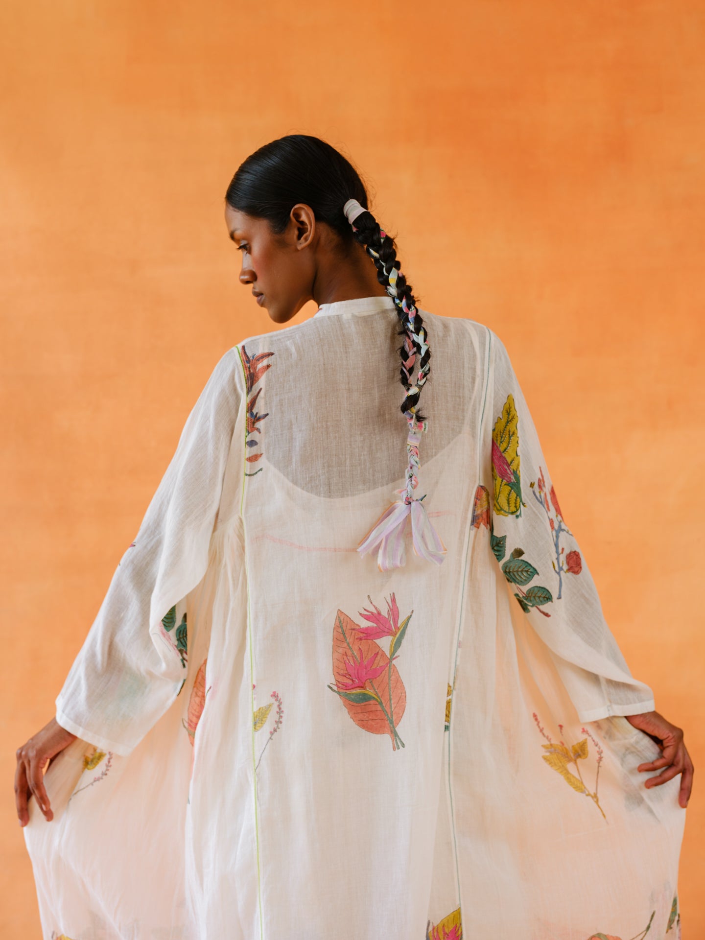 Nightjar Block-Printed Dress