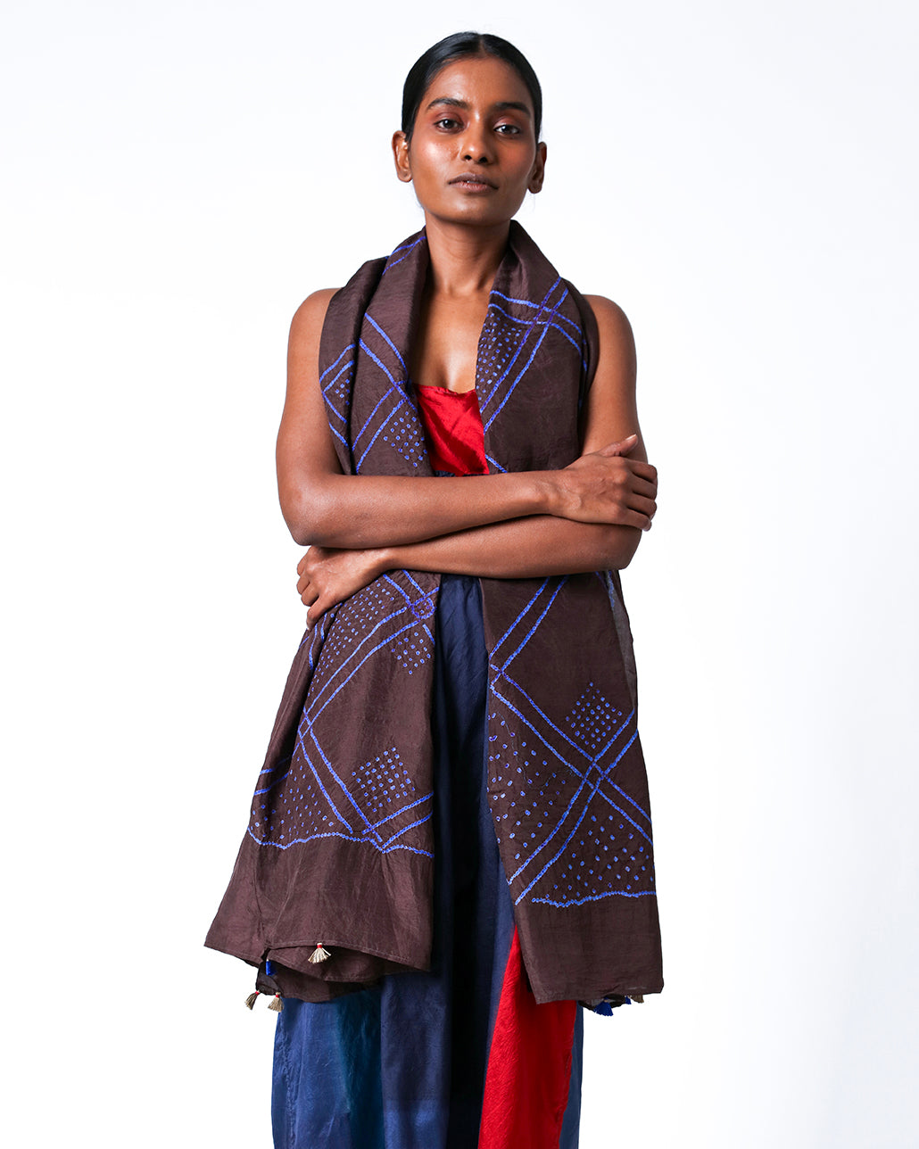 Tajira Bandhani Scarf