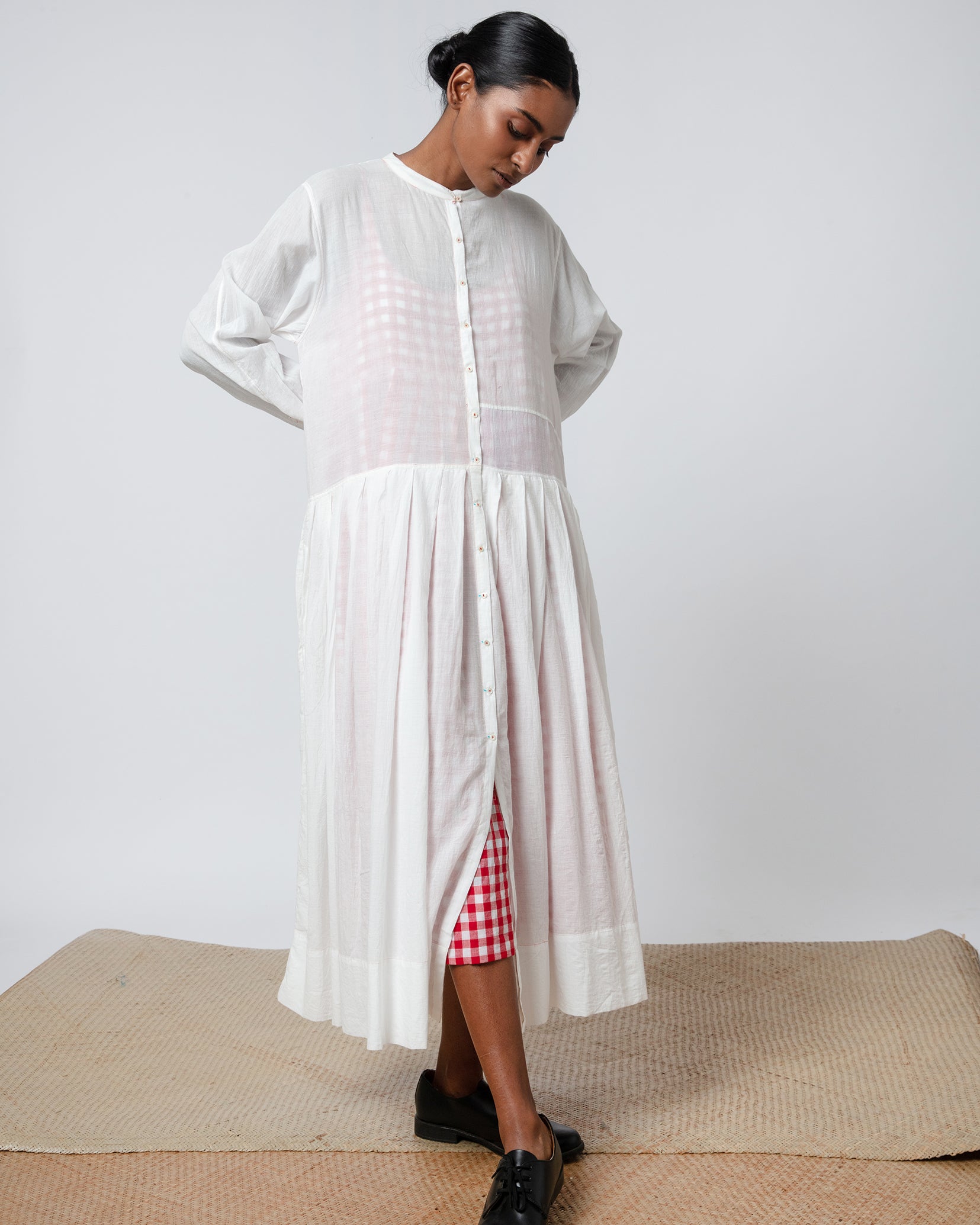 Clementine White Cotton Dress