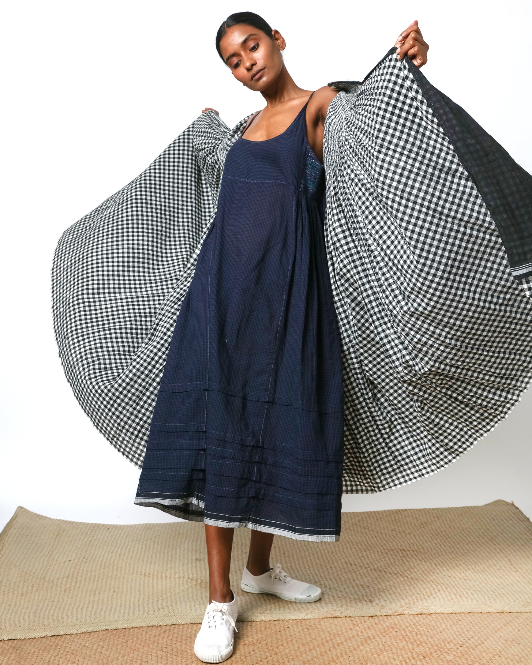 Isabelle Indigo Cotton Slip