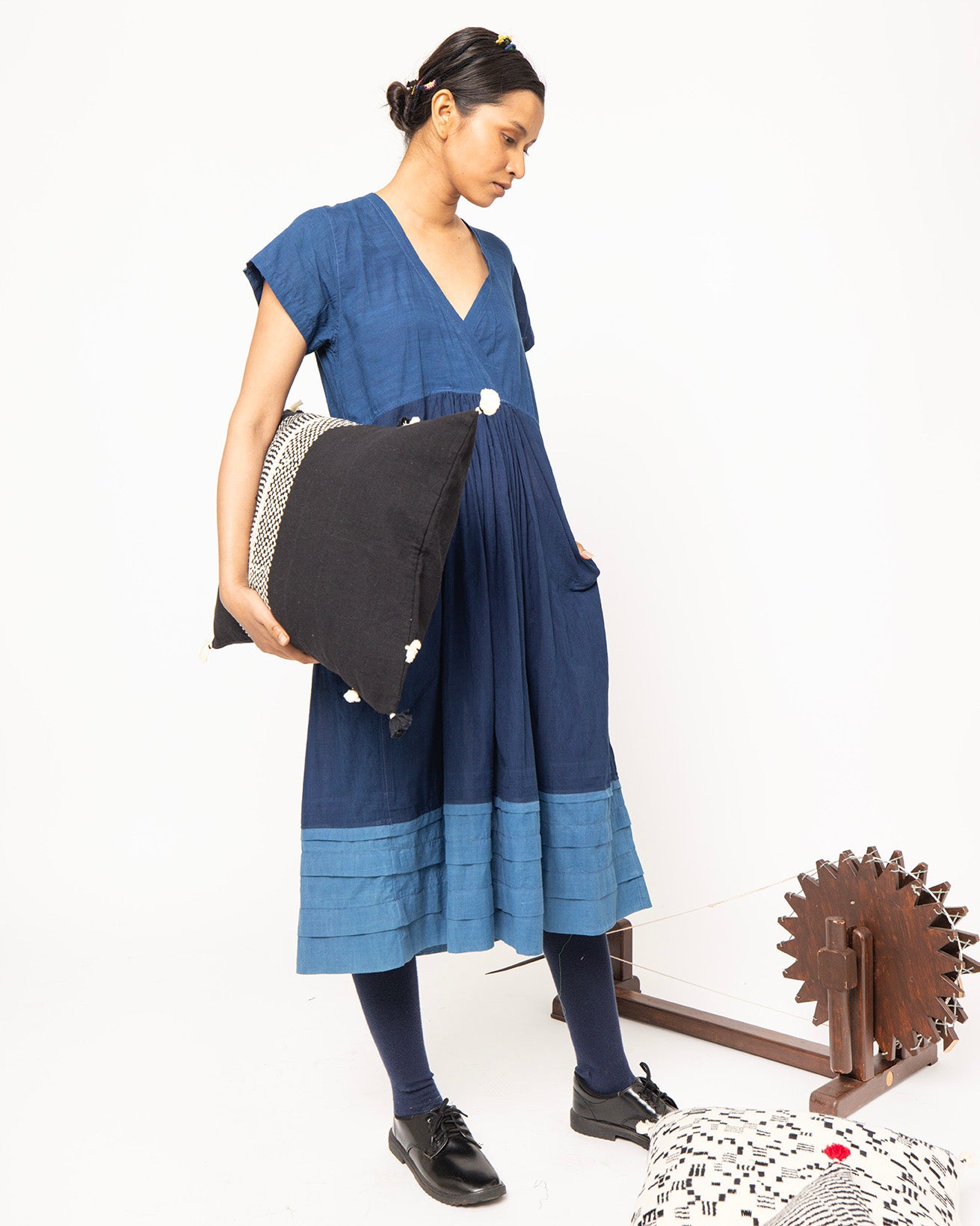 Nisaki Ombre Cotton Dress