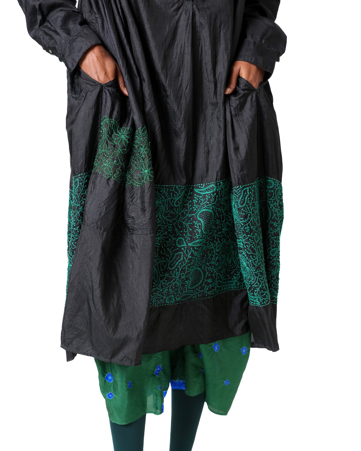 Lamayuru  Chikankari Silk Dress