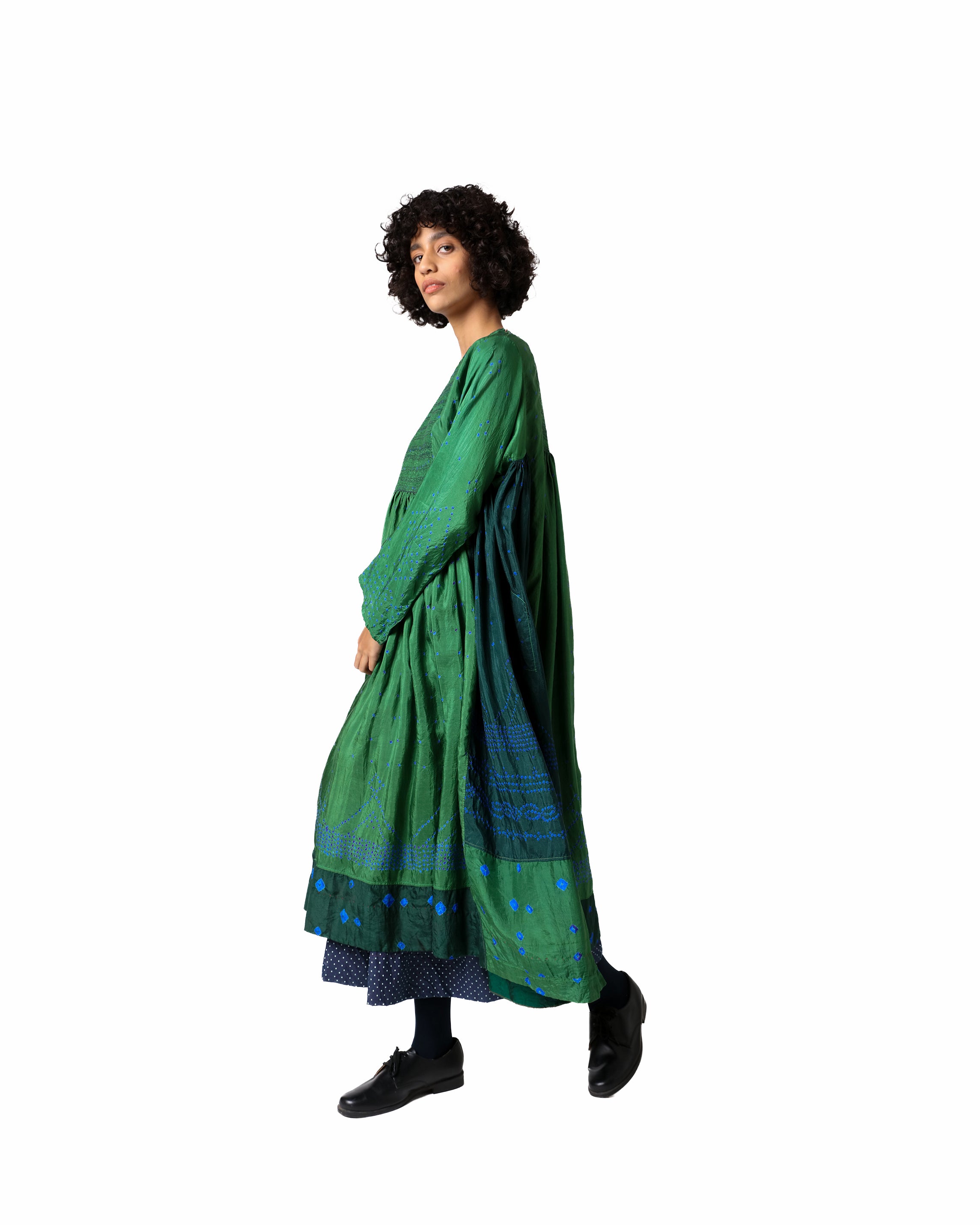 Zanskar Bandhani Silk Dress