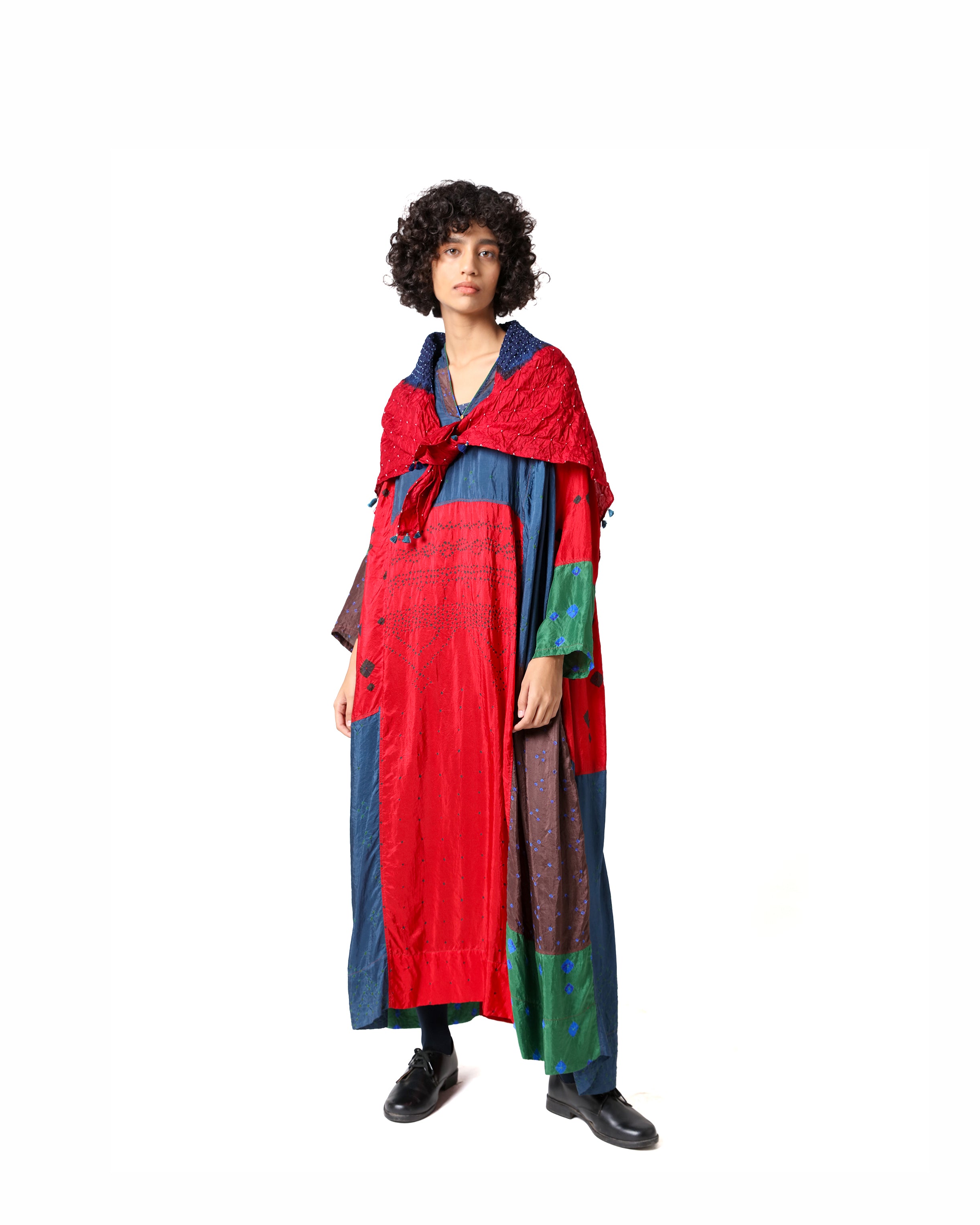 Nimu Bandhani Silk Dress