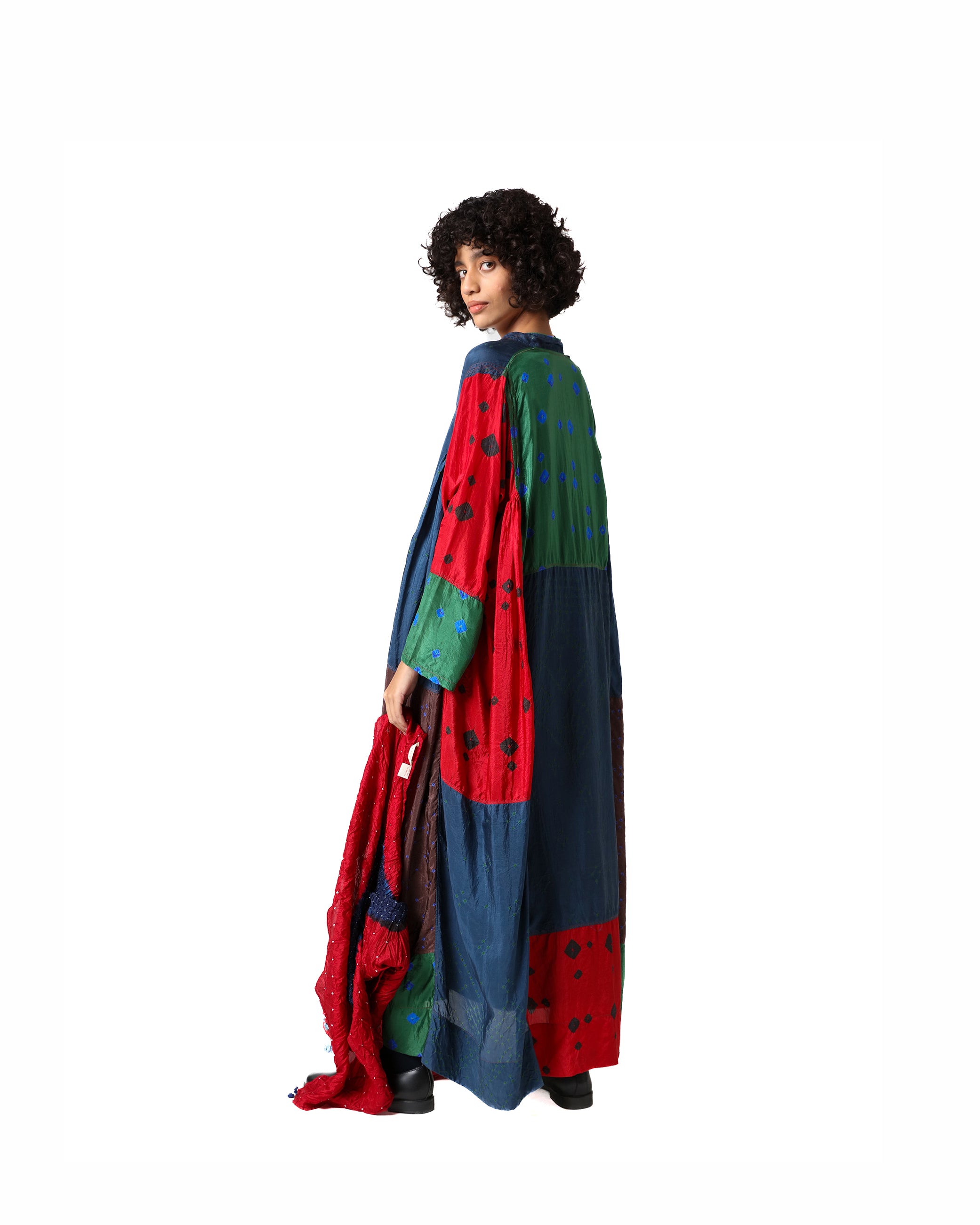 Nimu Bandhani Silk Dress