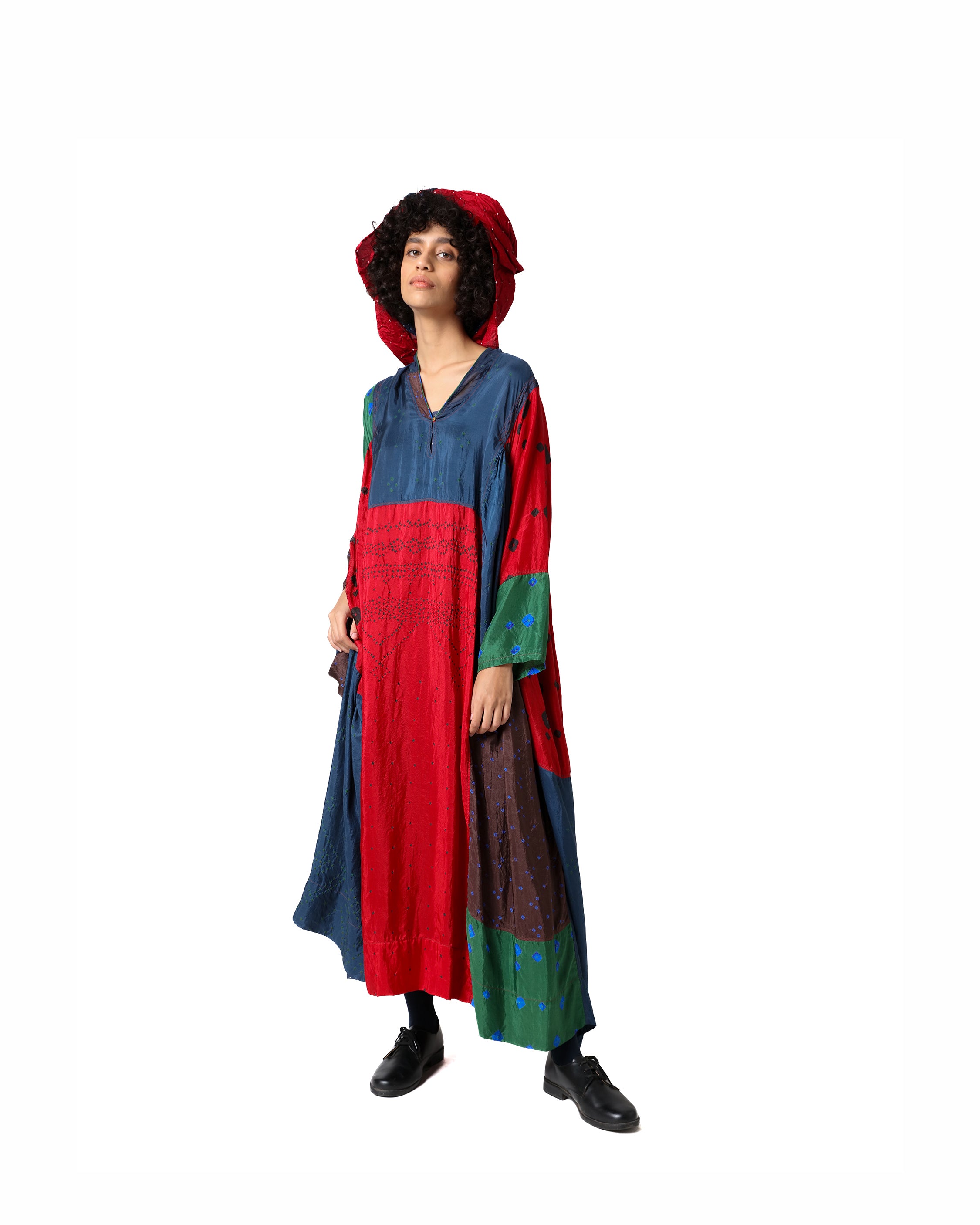 Nimu Bandhani Silk Dress