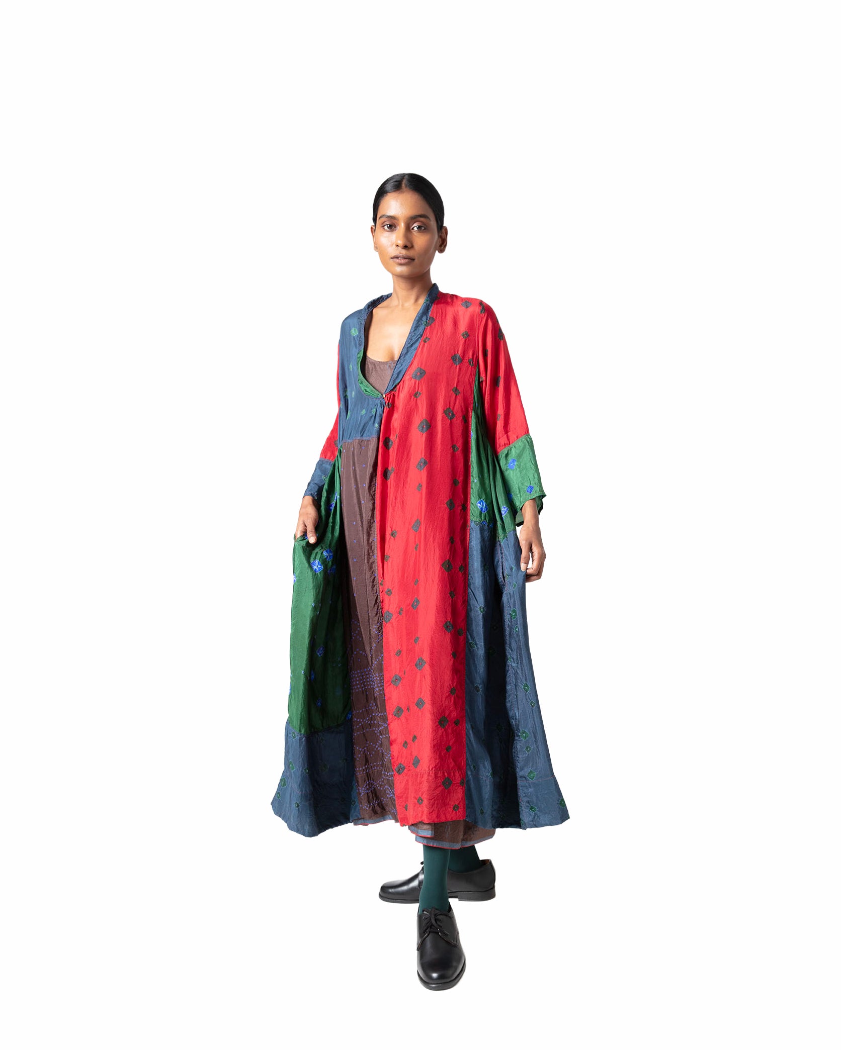 Lhan Bandhani Silk Dress