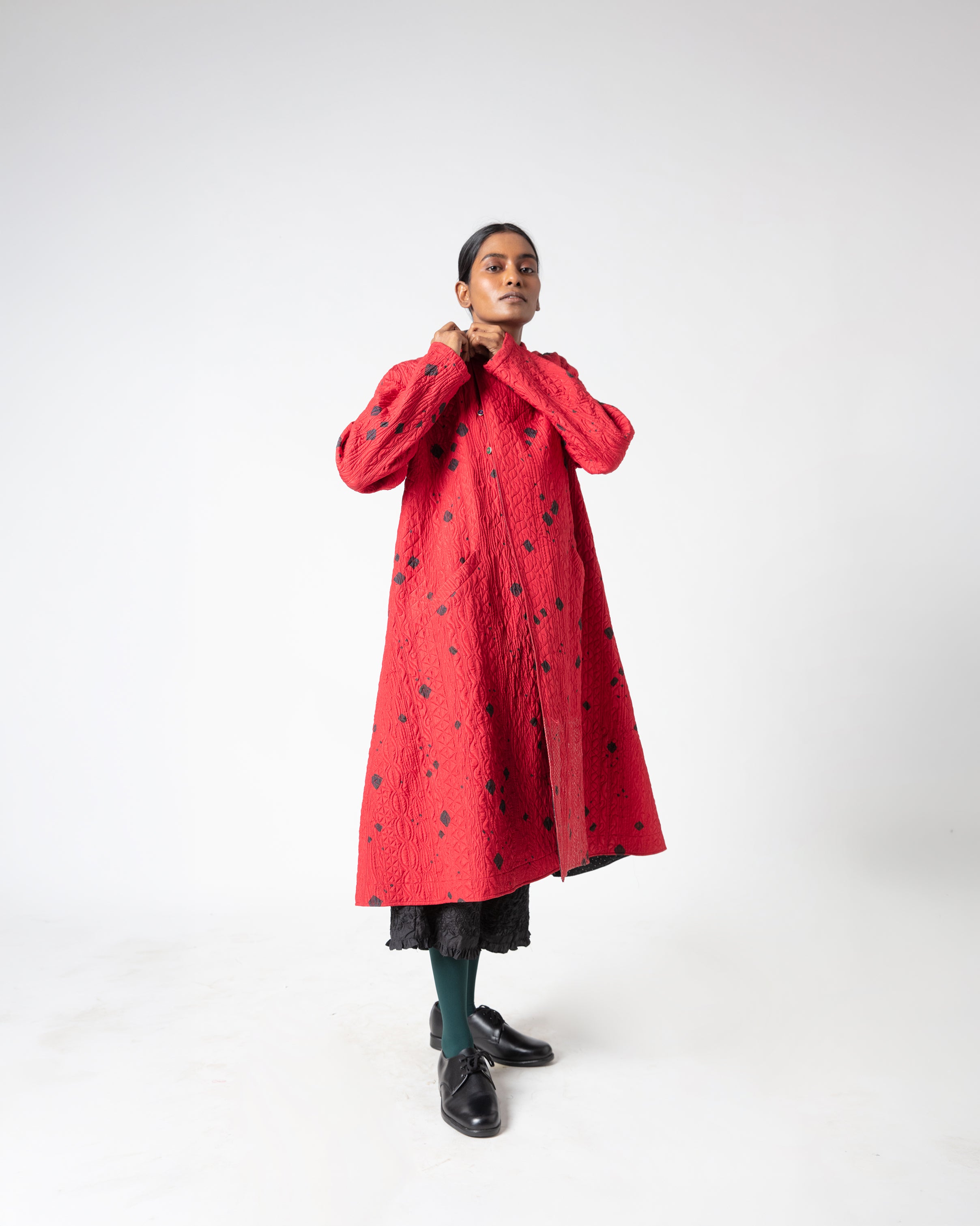 Turtuk Bandhani Silk  Jacket