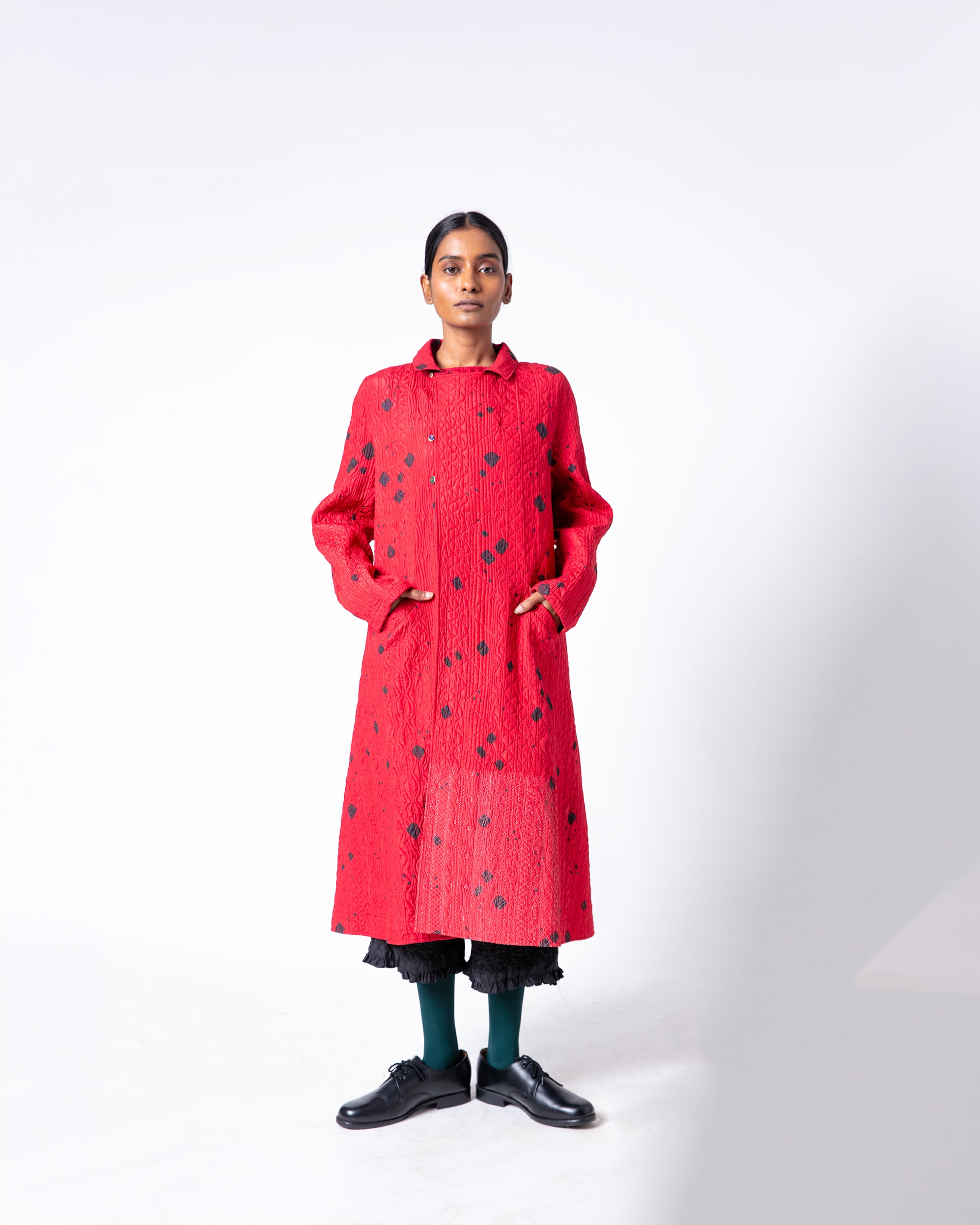 Turtuk Bandhani Silk  Jacket