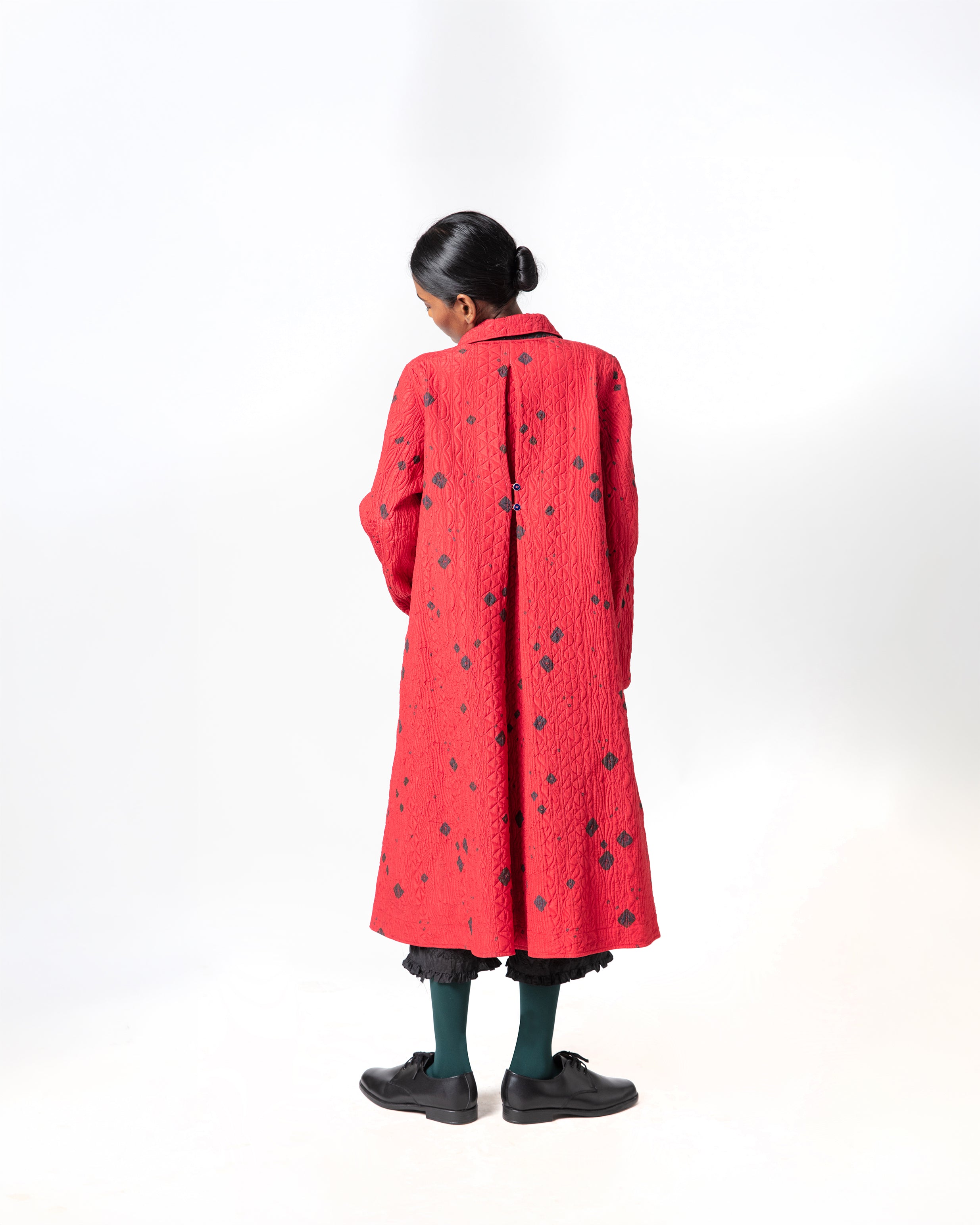 Turtuk Bandhani Silk  Jacket