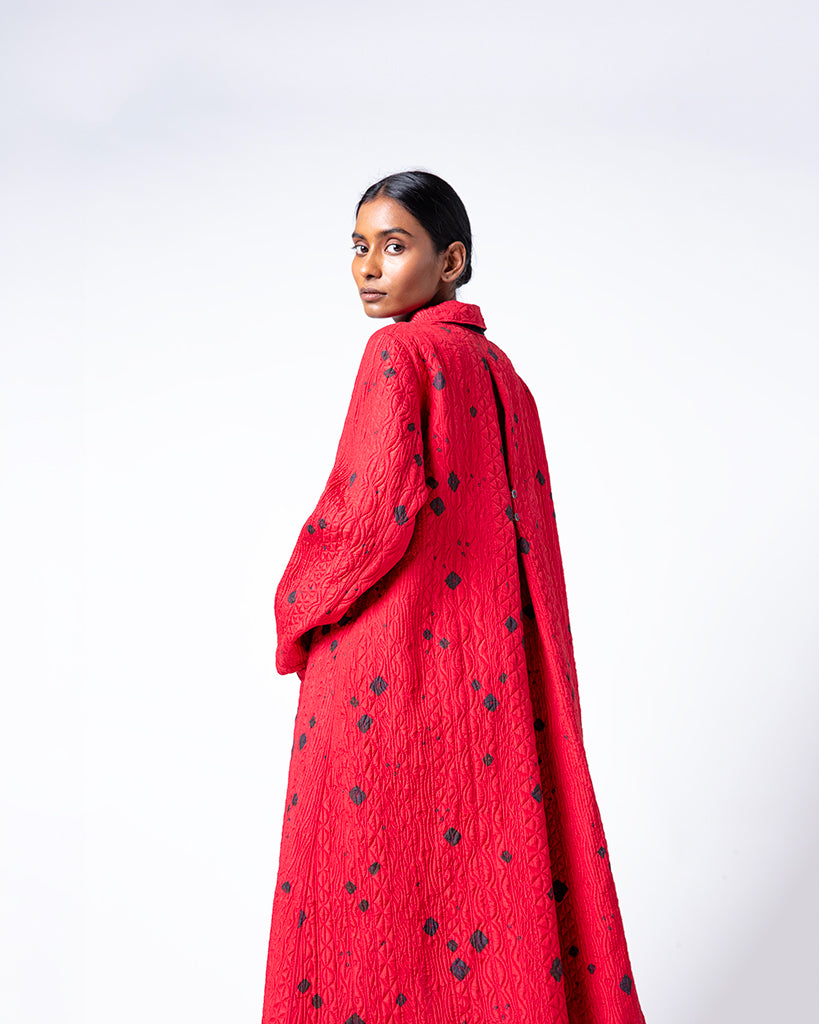 Turtuk Bandhani Silk  Jacket