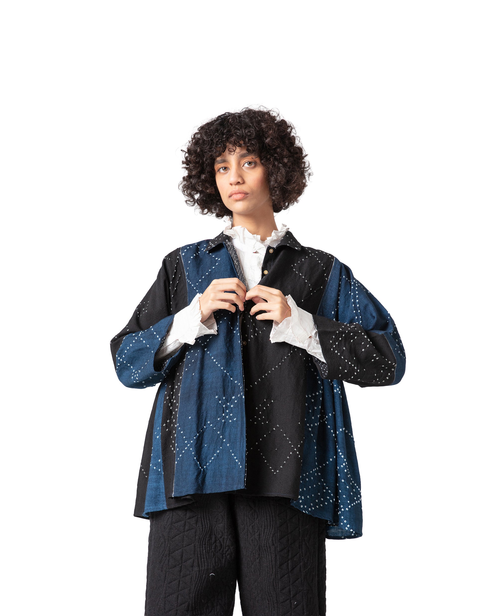 Neel Bandhani Woolen Jacket