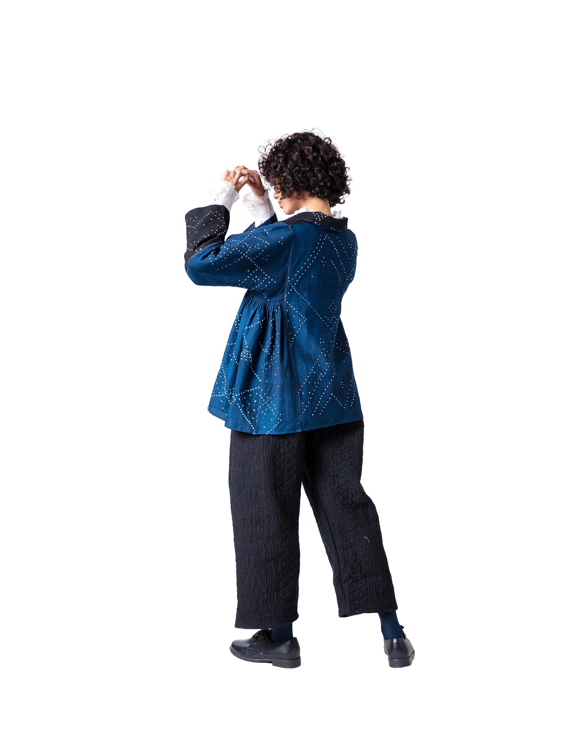 Neel Bandhani Woolen Jacket